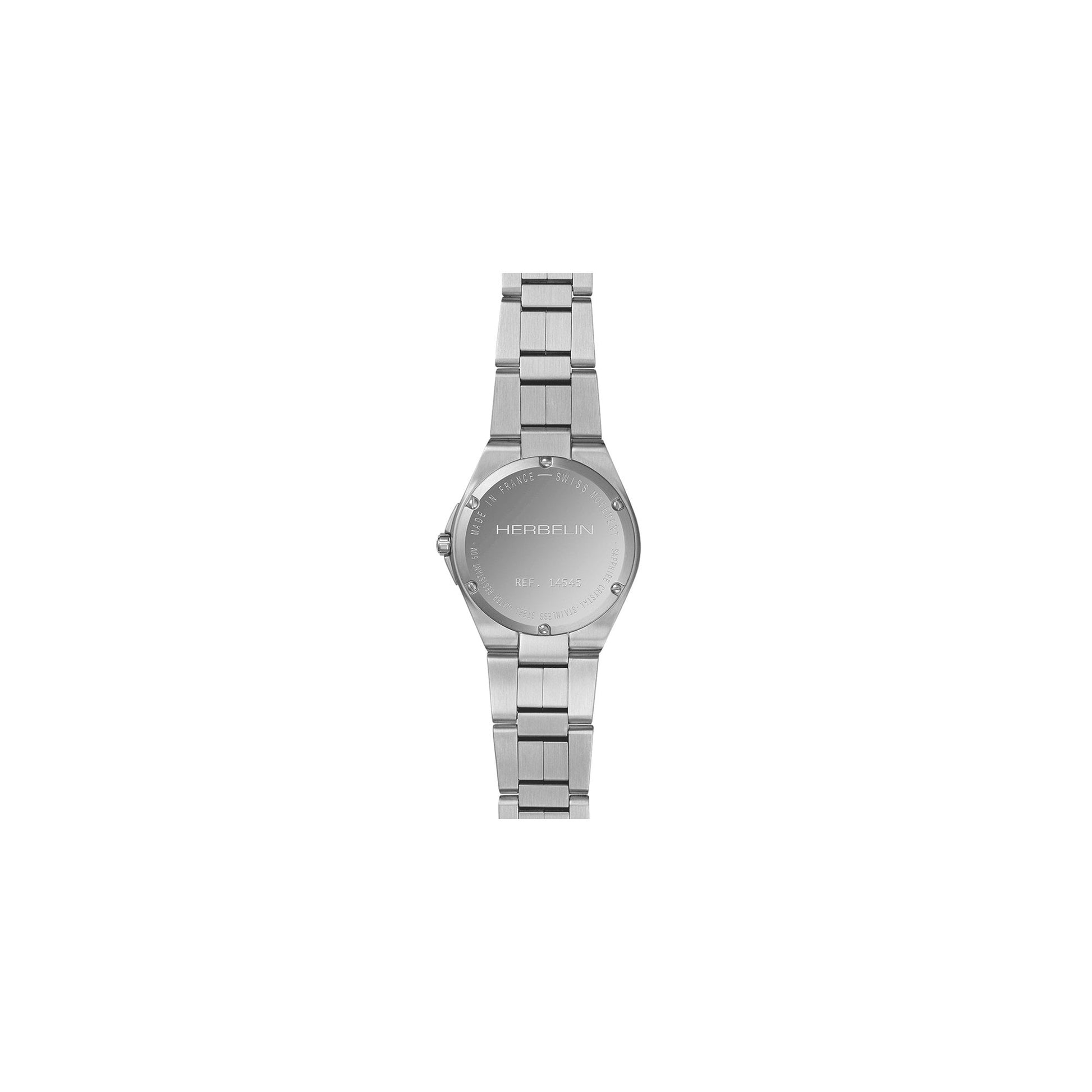 Herbelin Cap Camarat Date Steel Ice Blue Ladies Watch