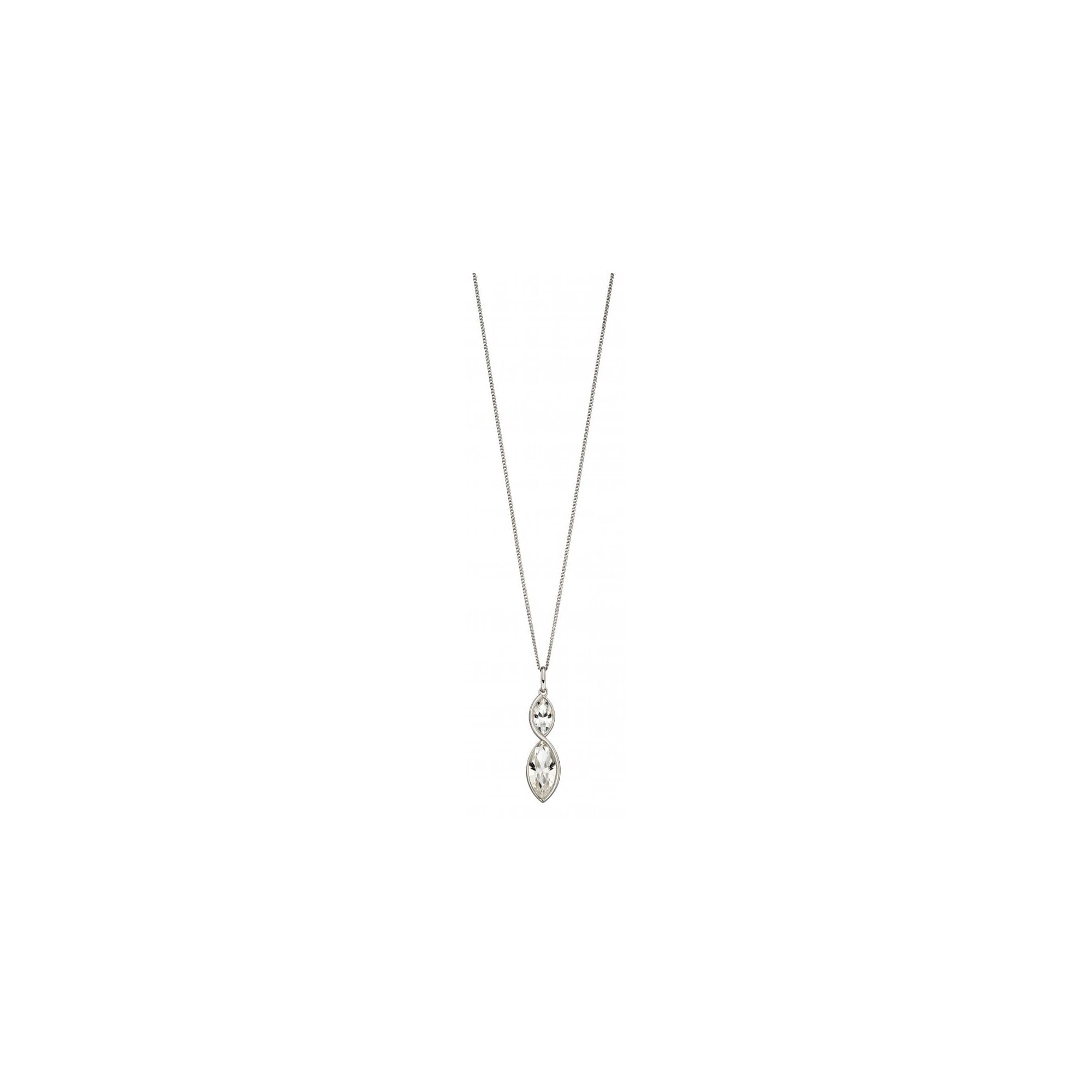 Marquise Clear Crystal Necklace
