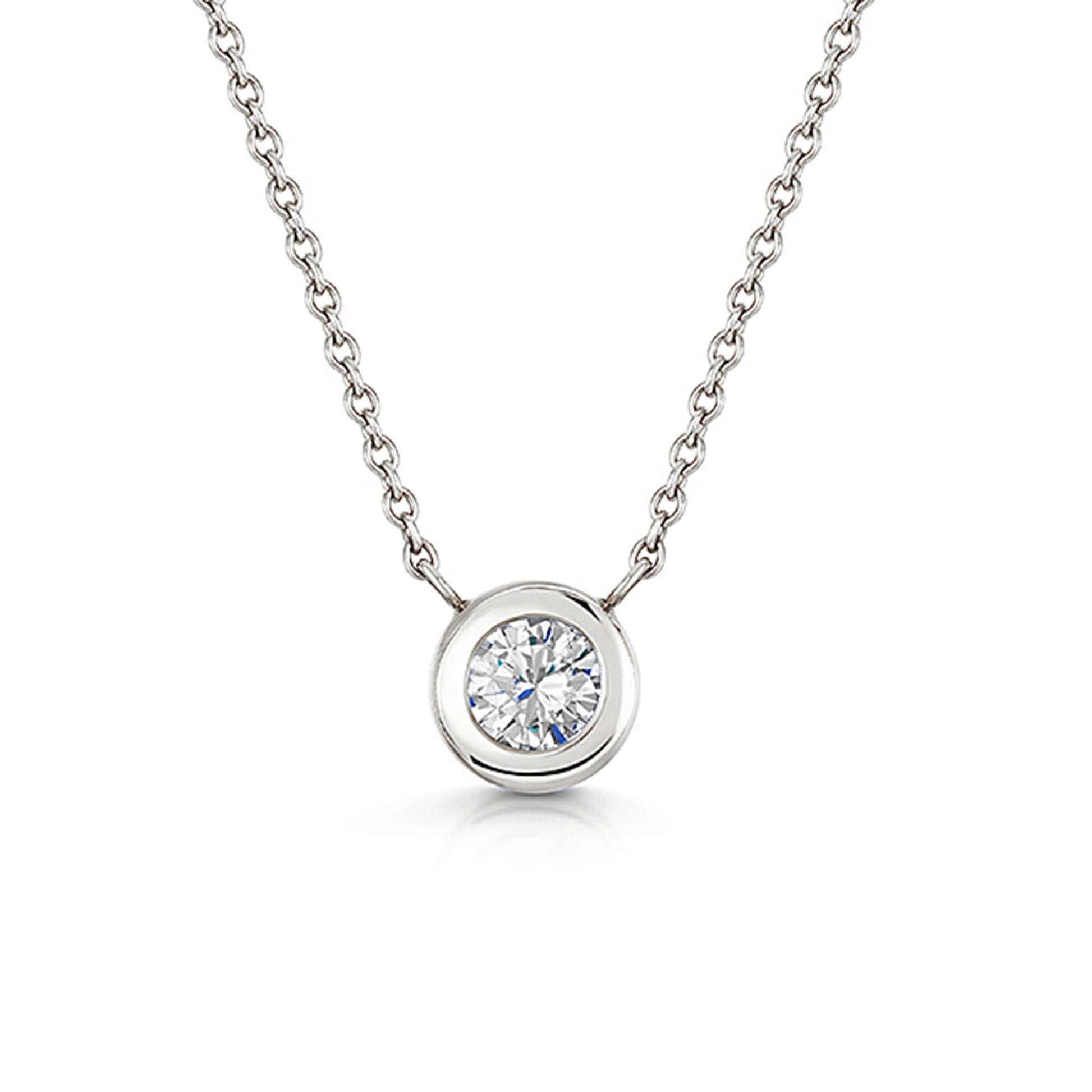 18ct White Gold 0.58ct Lab Grown Diamond Necklace