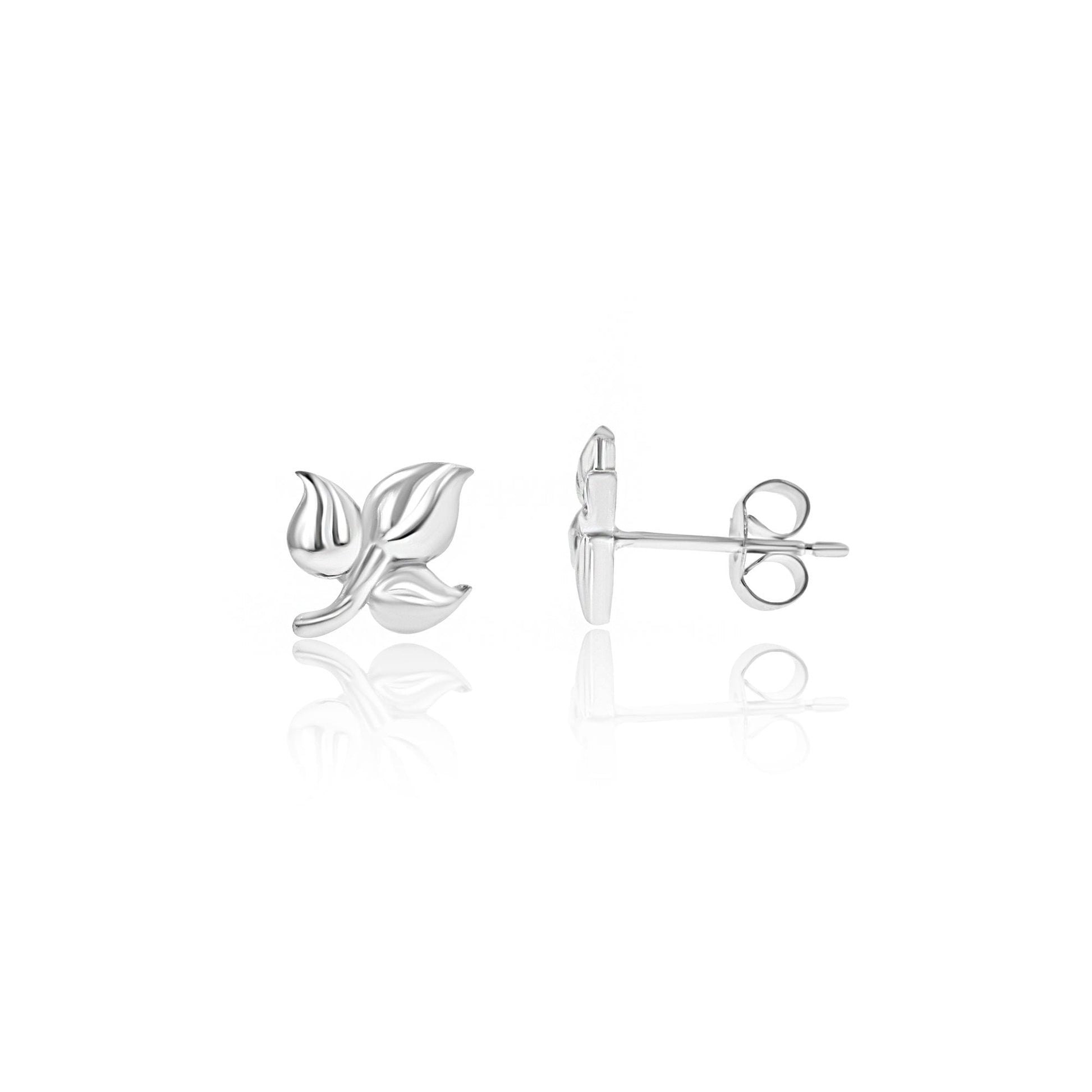 Sterling Silver Leaf Necklace, Earring and Bracelet Gift Set