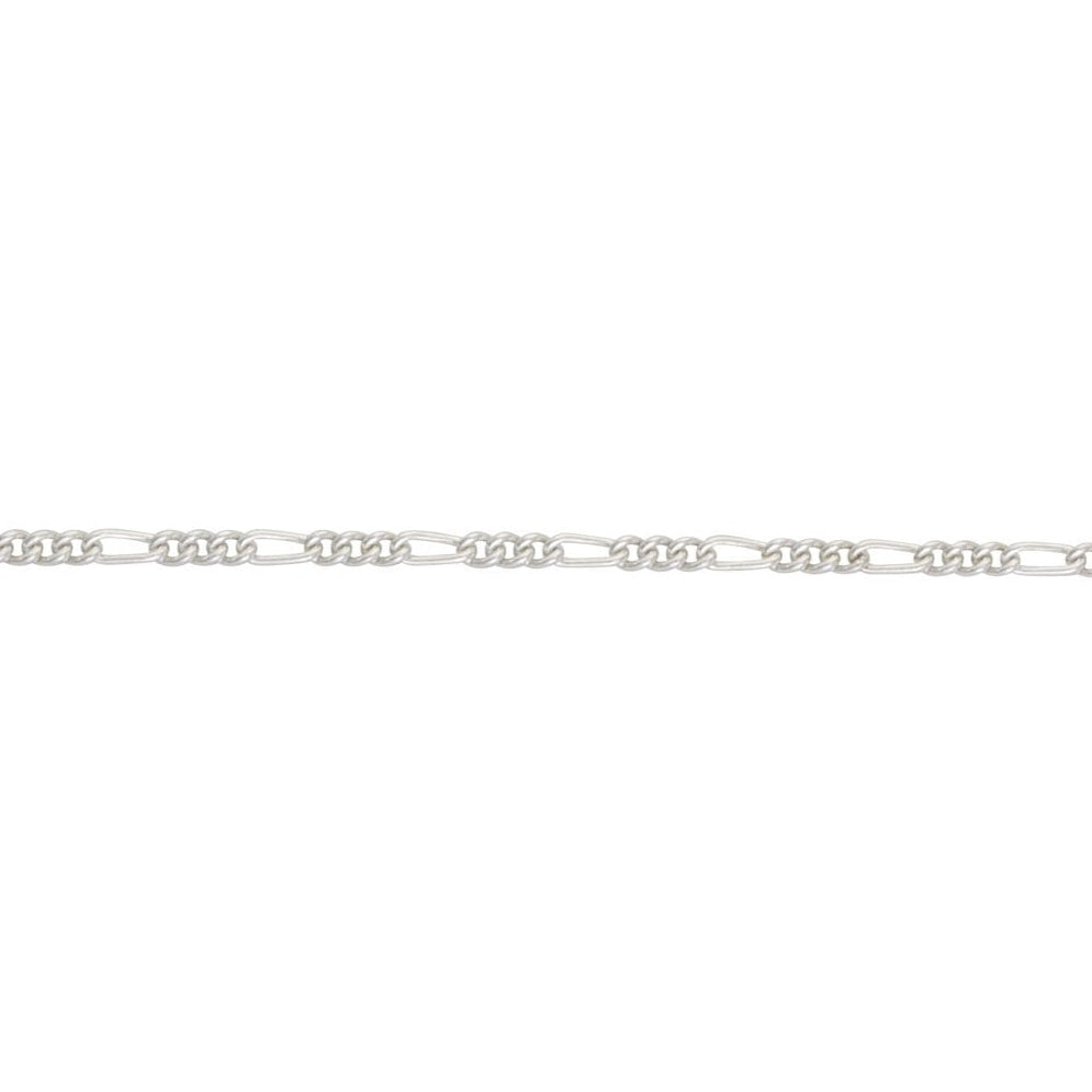 Sterling Silver Rounded Figaro Chain