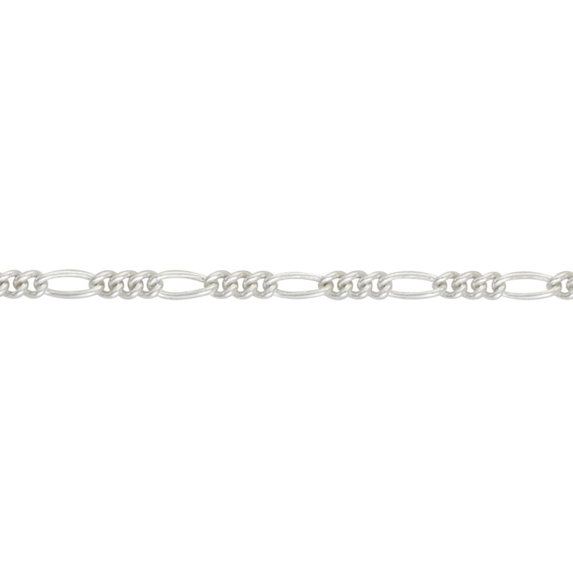 Classic Sterling Silver Figaro Bracelet
