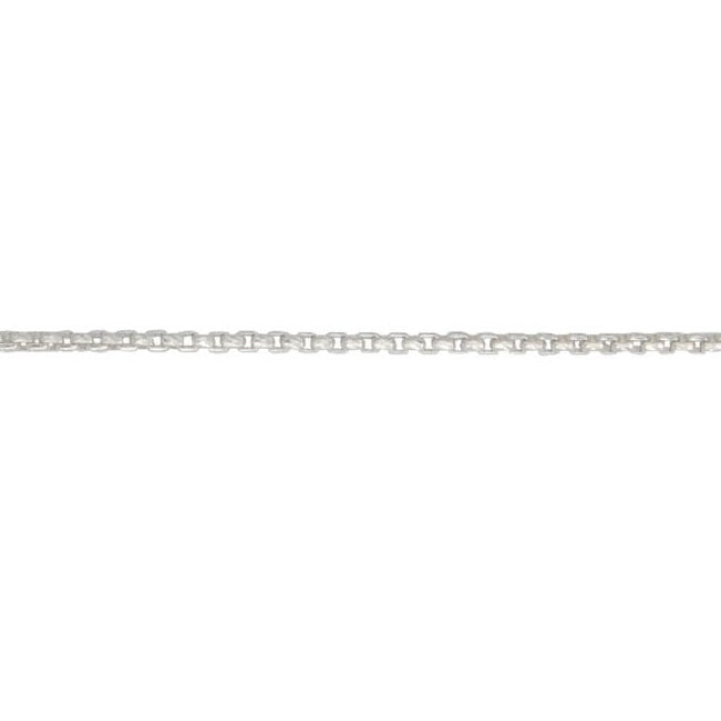 20" Sterling Silver Continuous Filed Box Belcher Chain