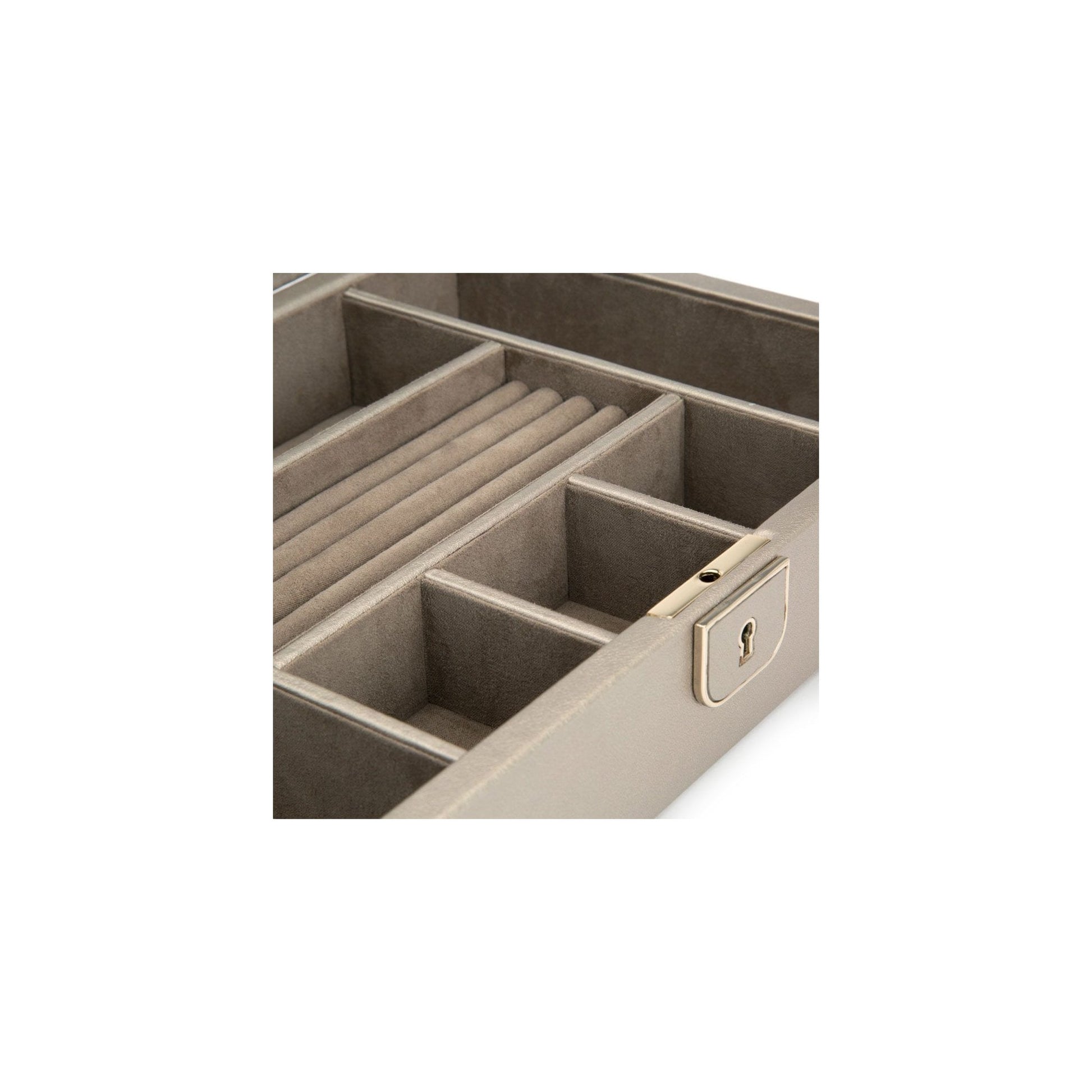 Palermo Pewter Leather Jewellery Box