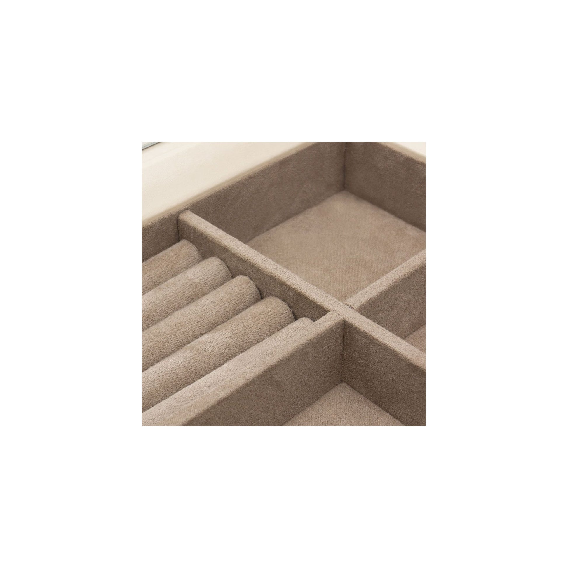 Ivory Caroline Leather Medium Jewellery Case
