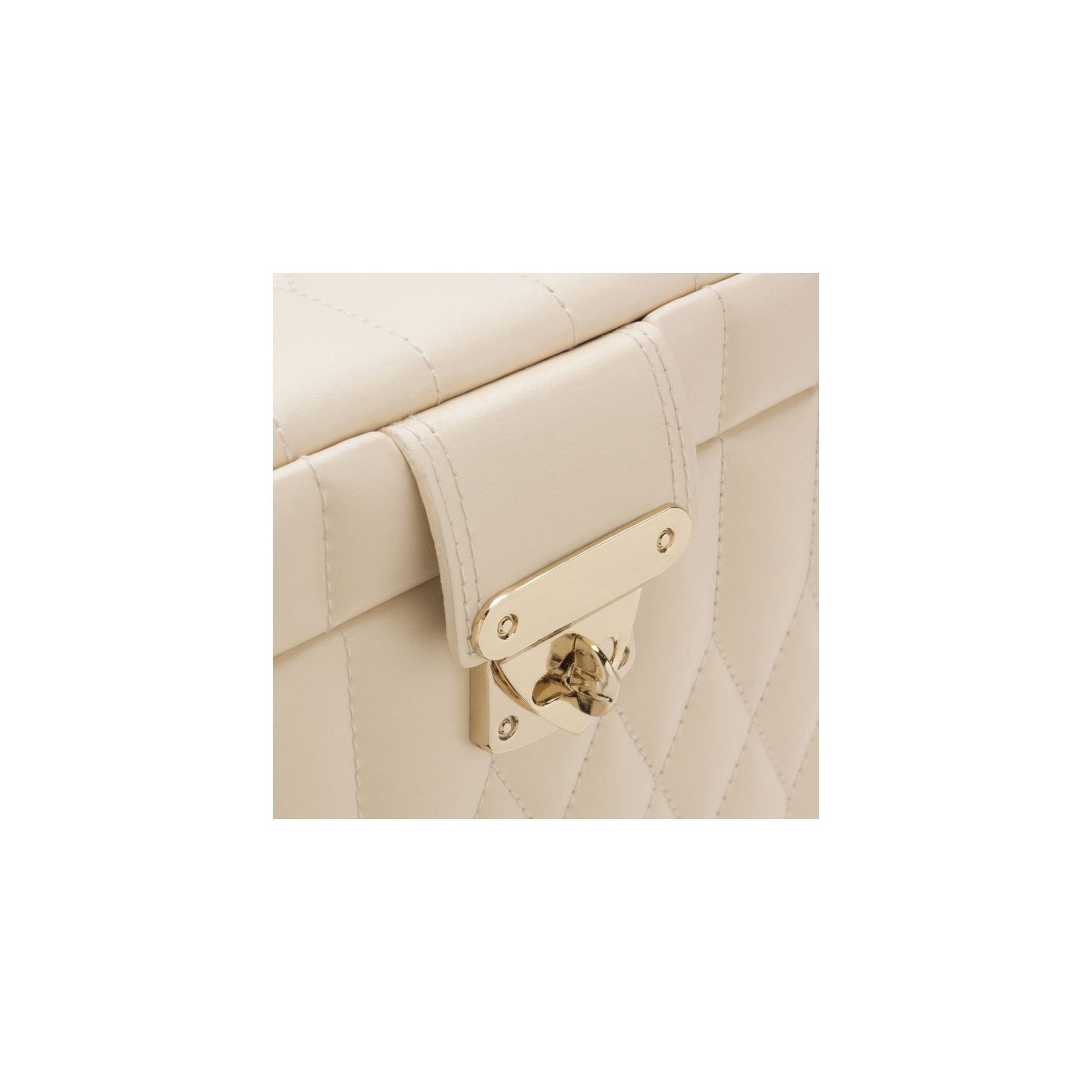 Ivory Caroline Leather Medium Jewellery Case