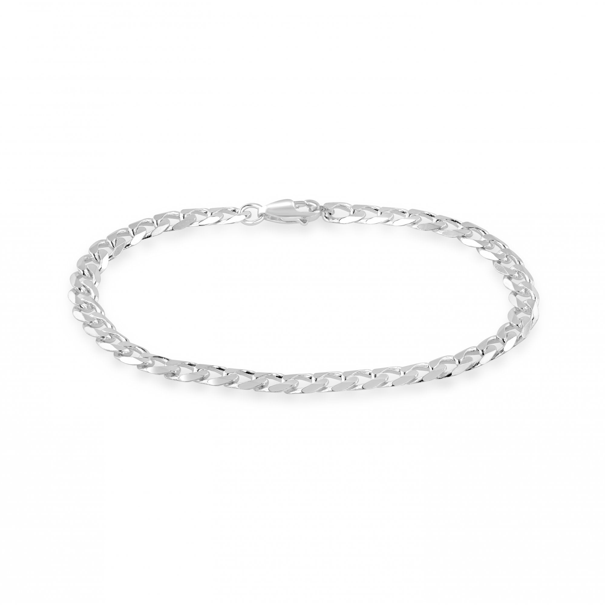 Men's Sterling Silver Curb bracelet 8.5" Long
