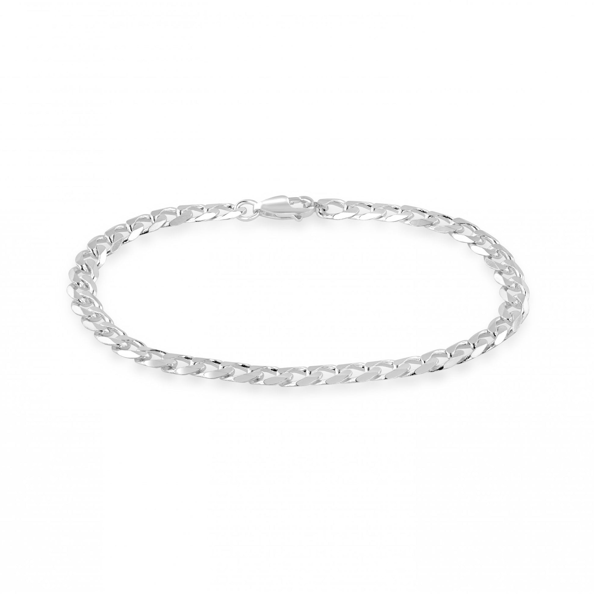 Men's Sterling Silver Curb bracelet 8.5" Long