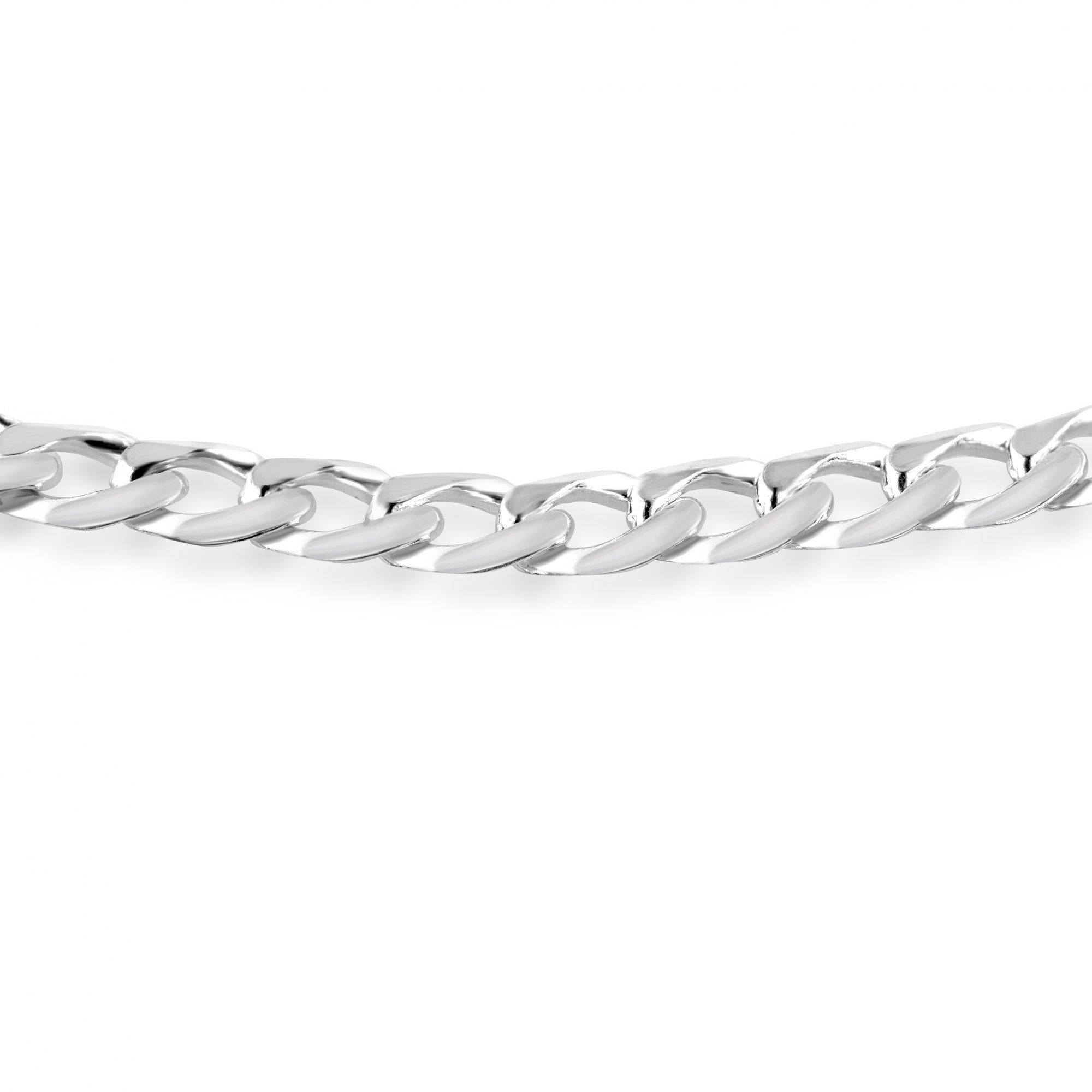 Men's Sterling Silver Curb bracelet 8.5" Long
