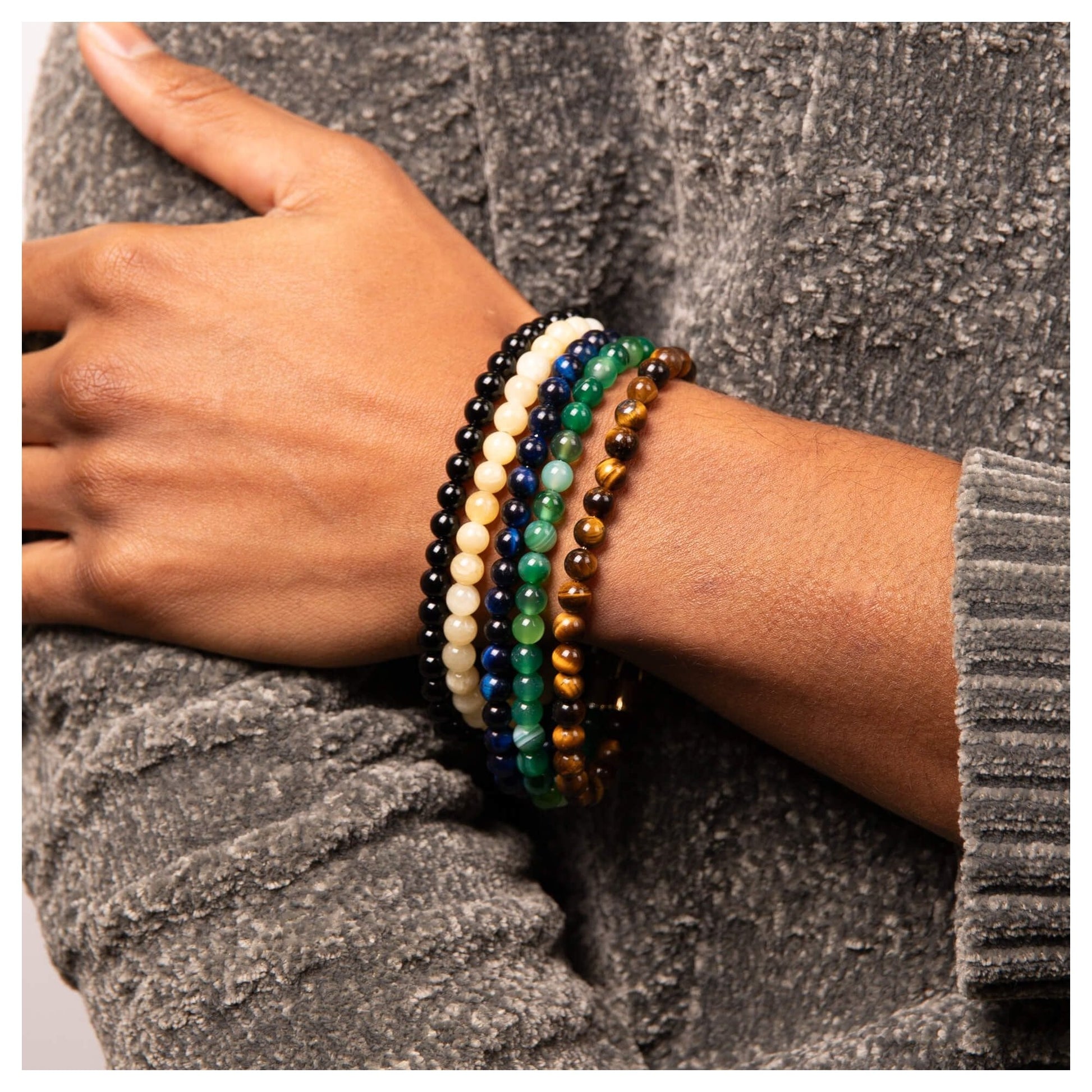 Fred Bennett Healing Tiger's Eye Bead Bracelet