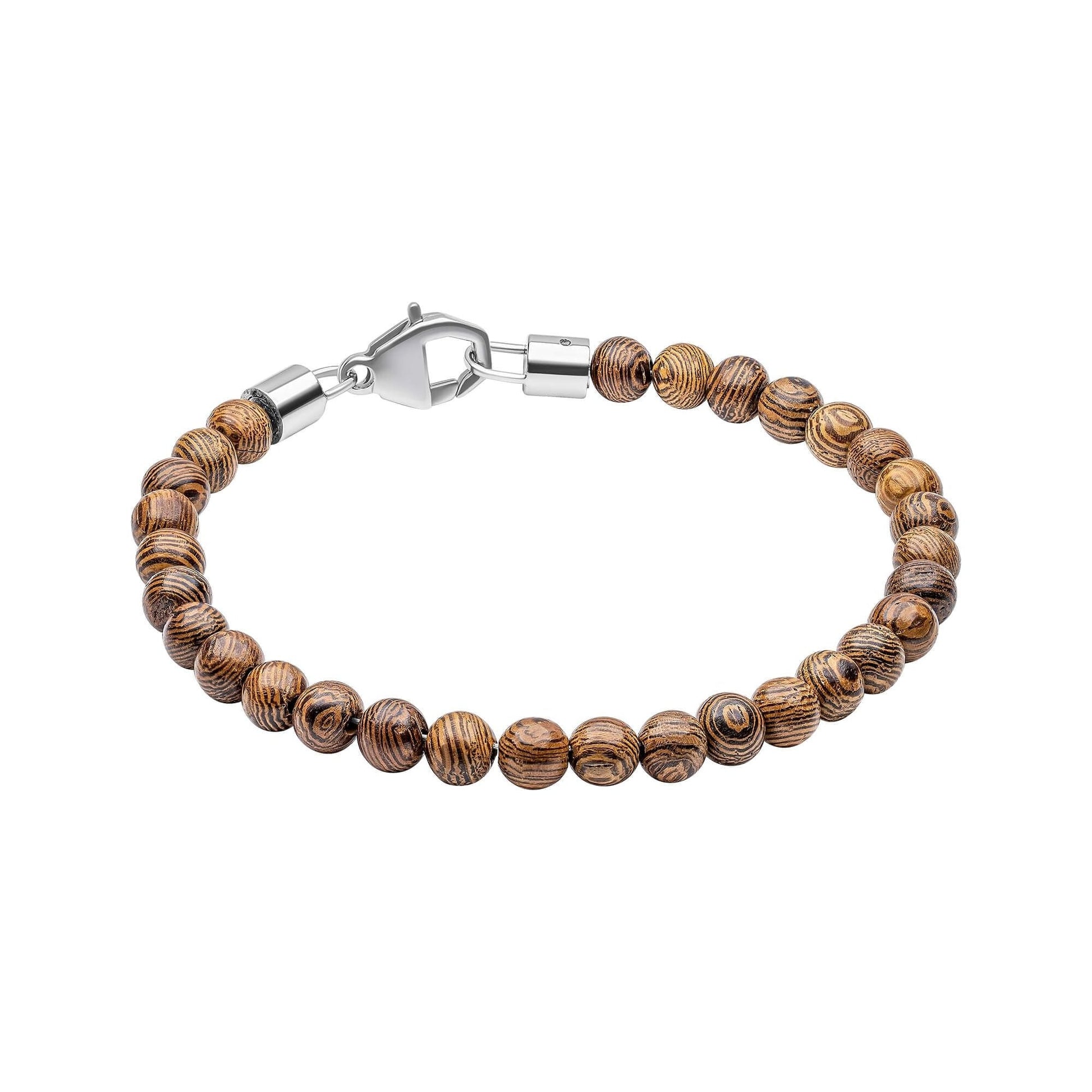 Fred Bennett Round Brown Wood Beads Bracelet