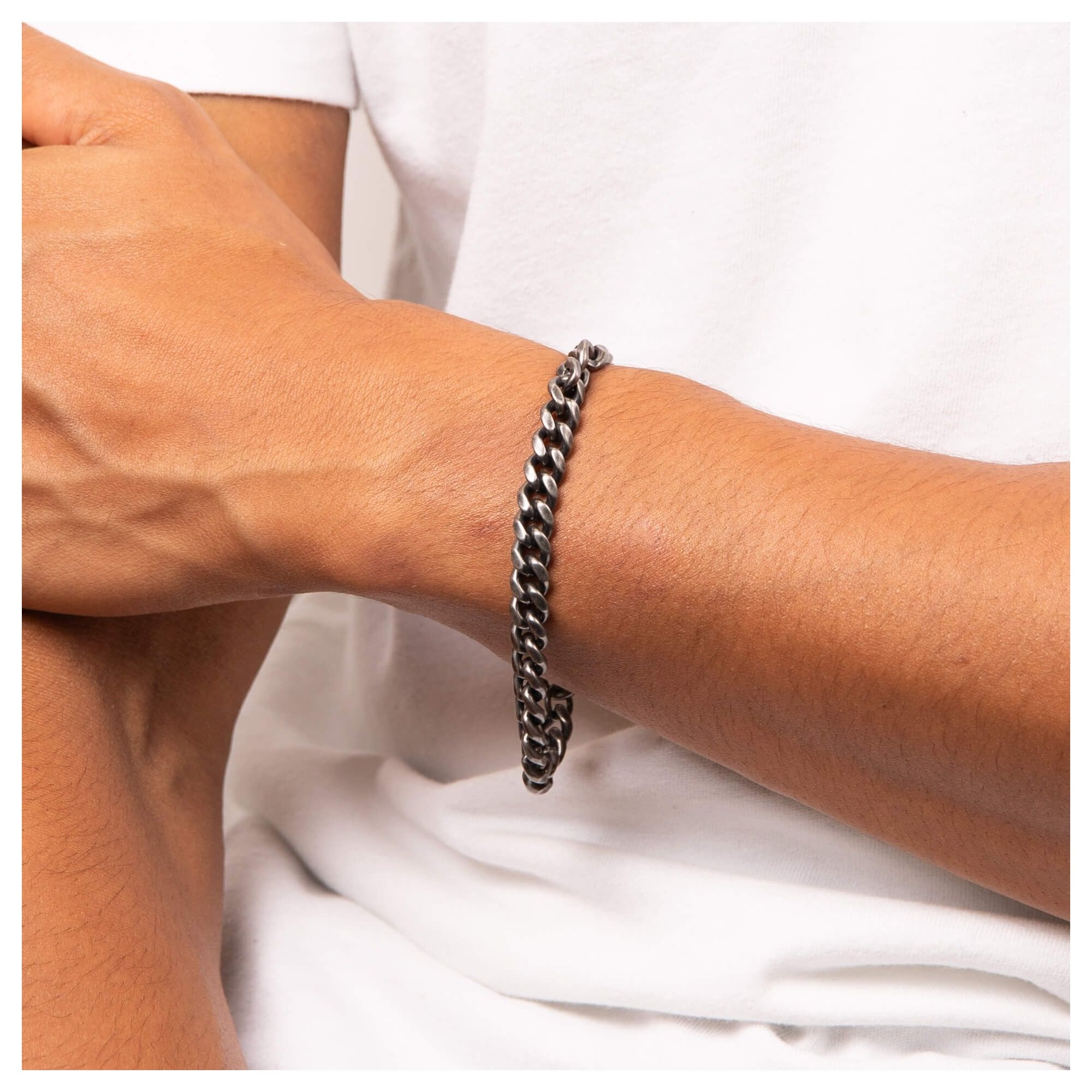 Fred Bennett Antique Plated Stainless Steel Bracelet