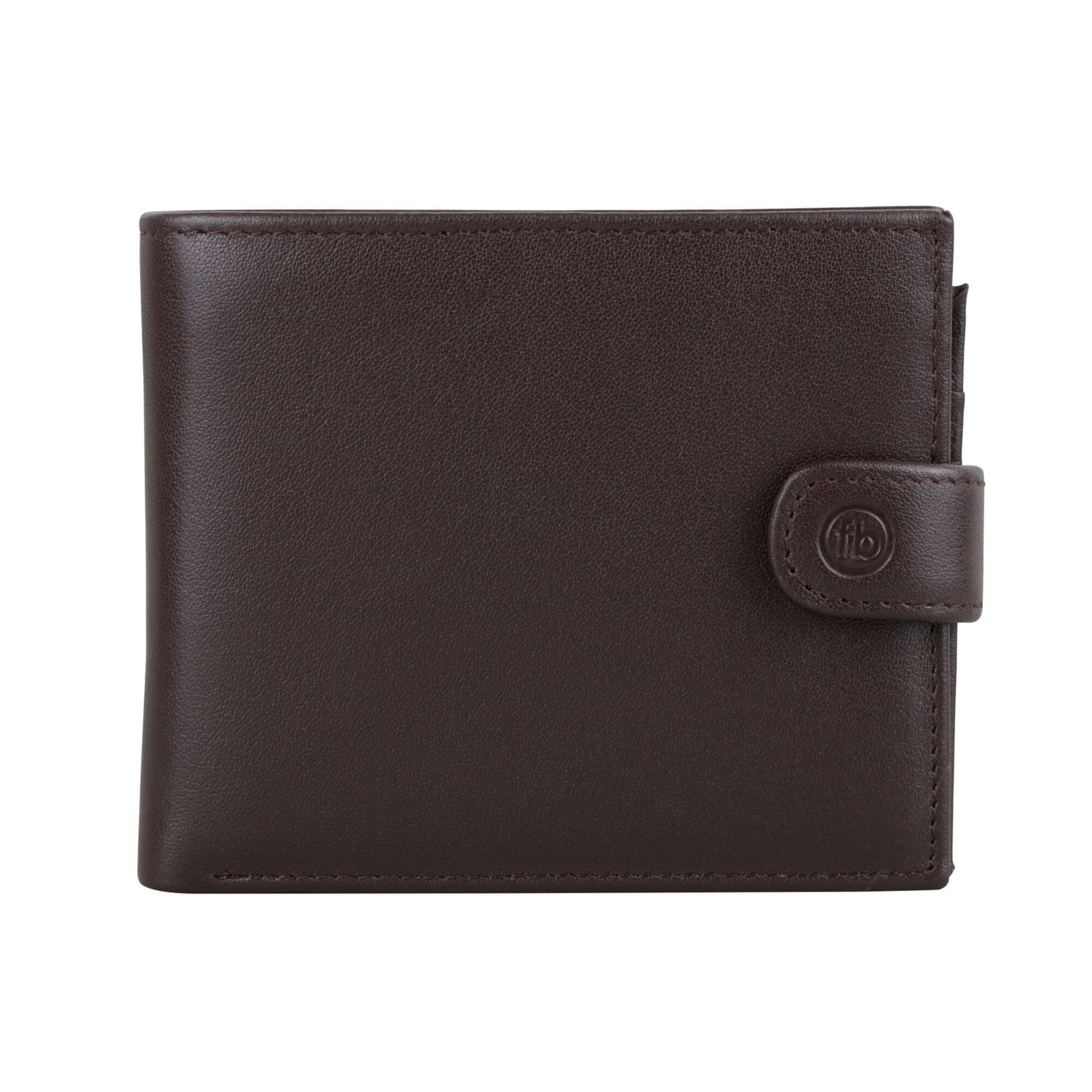 Fred Bennett Brown Leather Wallet with Coin Purse