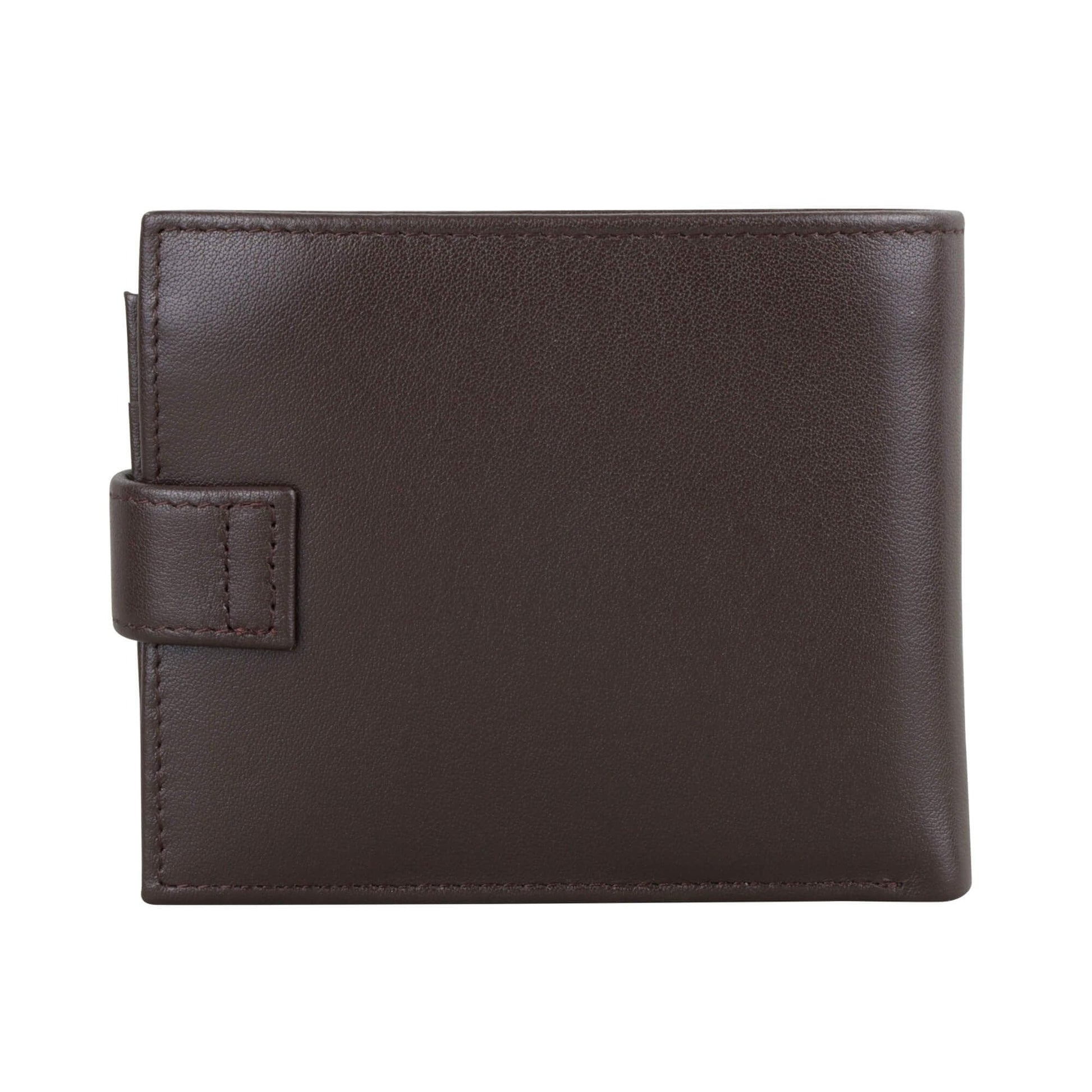 Fred Bennett Brown Leather Wallet with Coin Purse