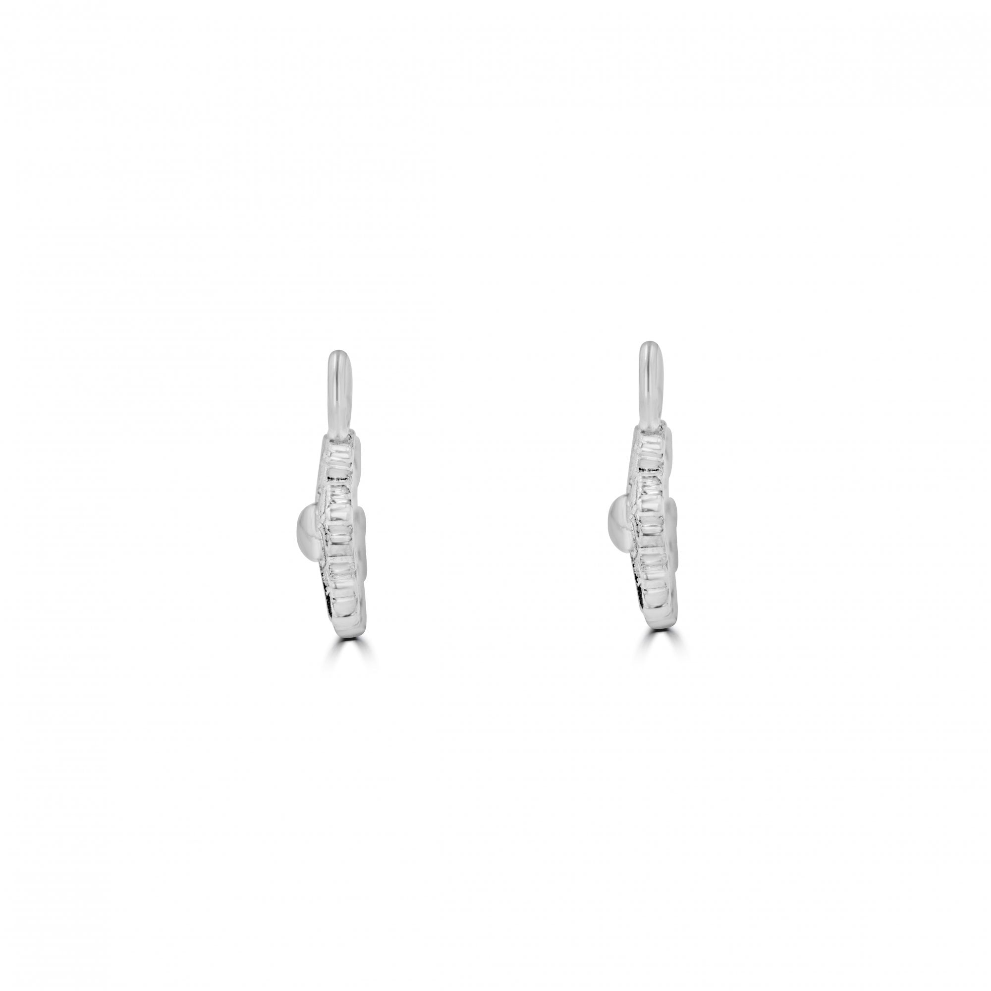 Sterling Silver Snowflake Charms (For Hoop Earrings Sold Separately)