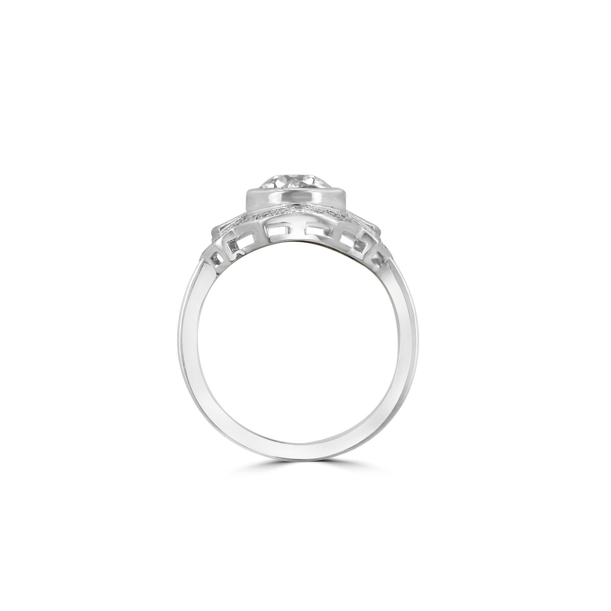 1.03ct Diamond Deco Inspired Ring