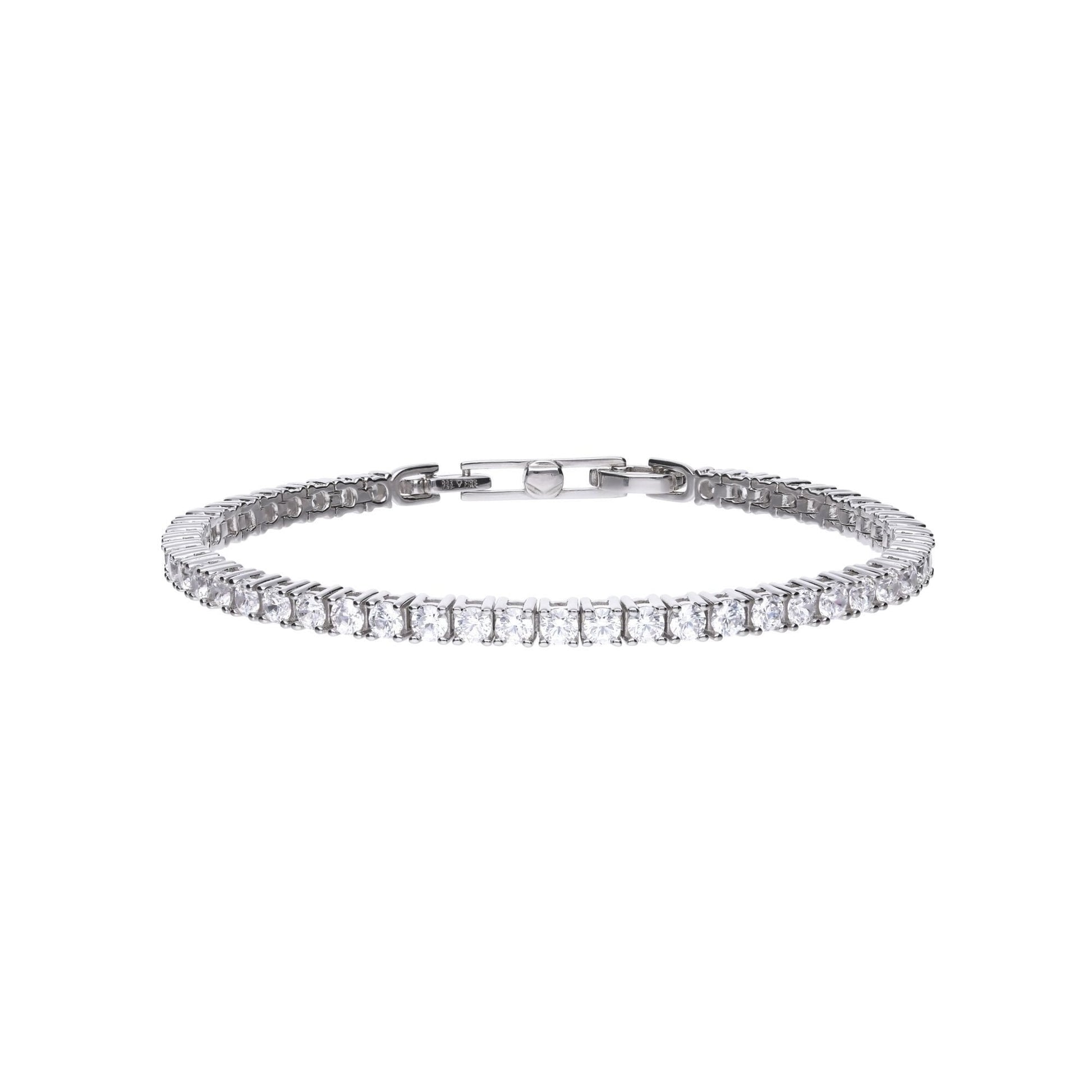 Diamonfire Claw Set Zirconia Tennis Bracelet