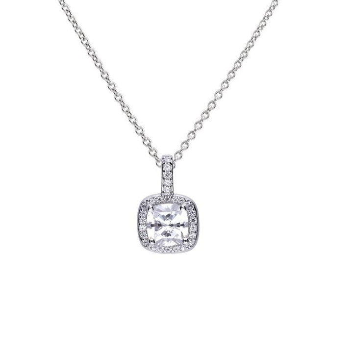 Diamonfire Square Pave Set Pendant