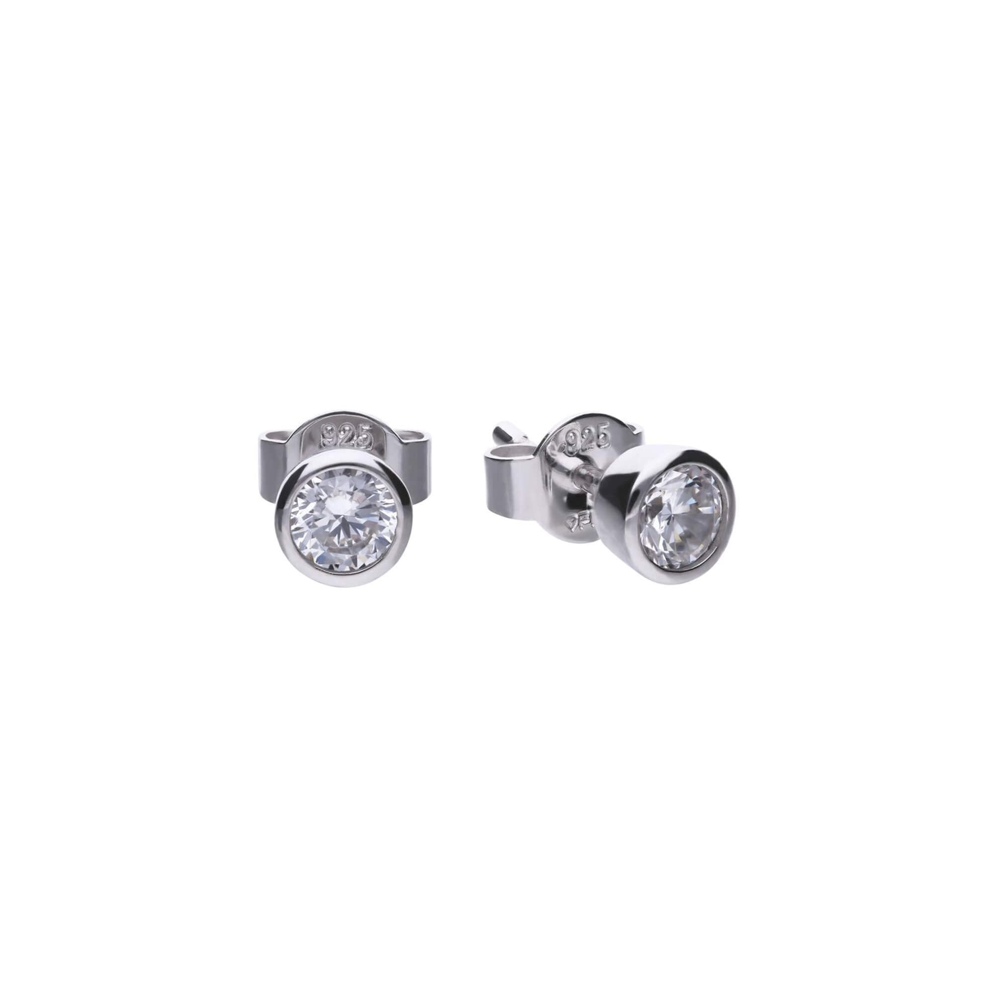 Diamonfire Rubover Set Stud Earrings