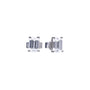 Diamonfire Emerald Cut Zirconia Stud Earrings