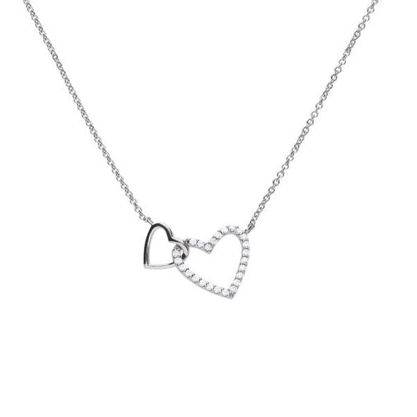 Diamonfire Interlinked Heart Necklace