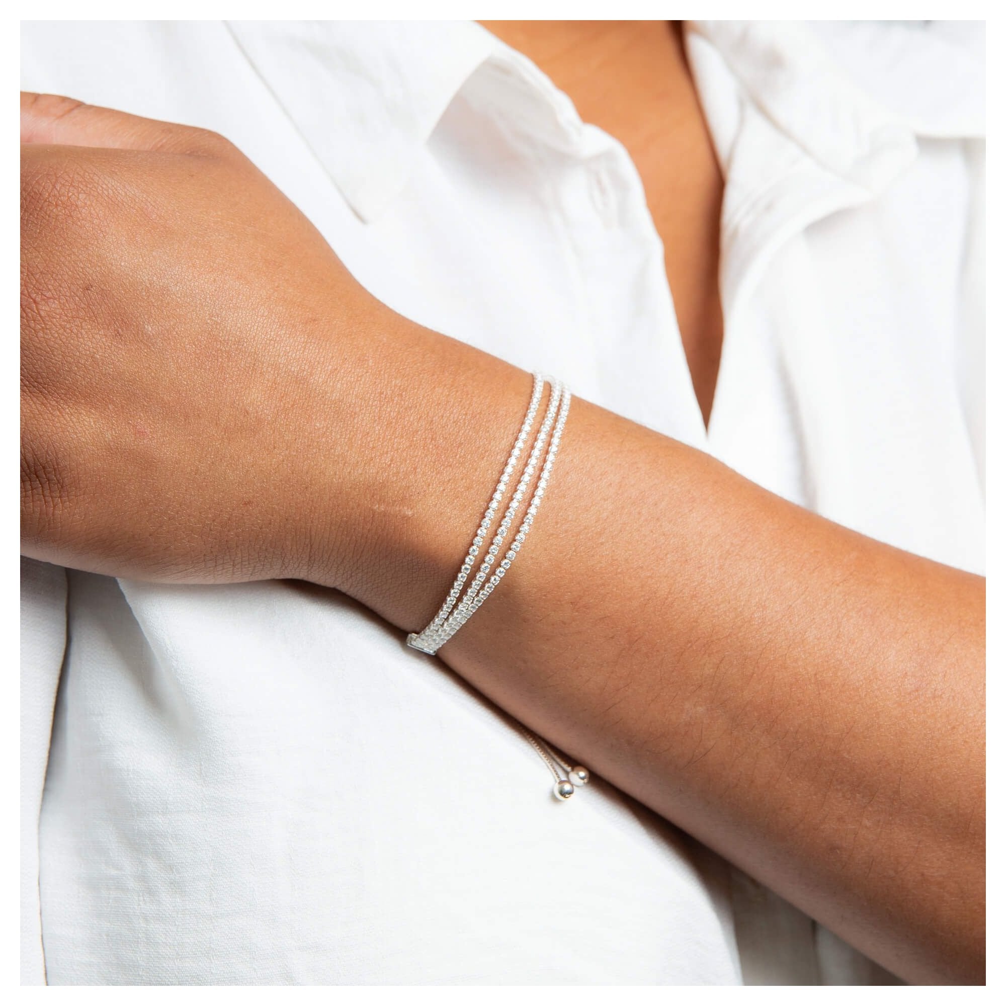 Multi Strand Cup Chain Bracelet