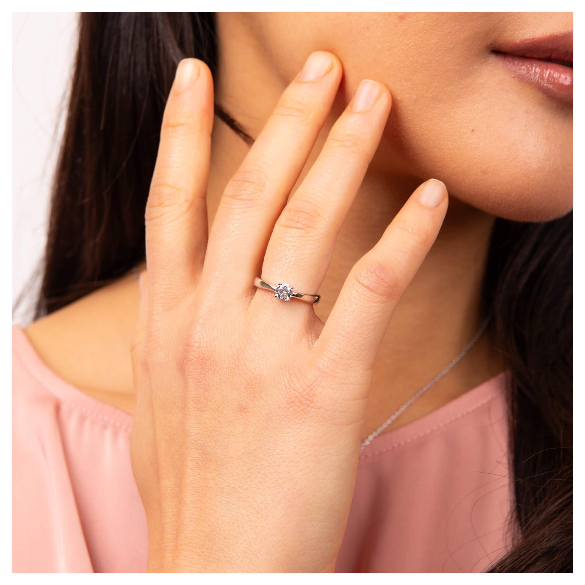 Diamonfire Four Claw Carat Ring