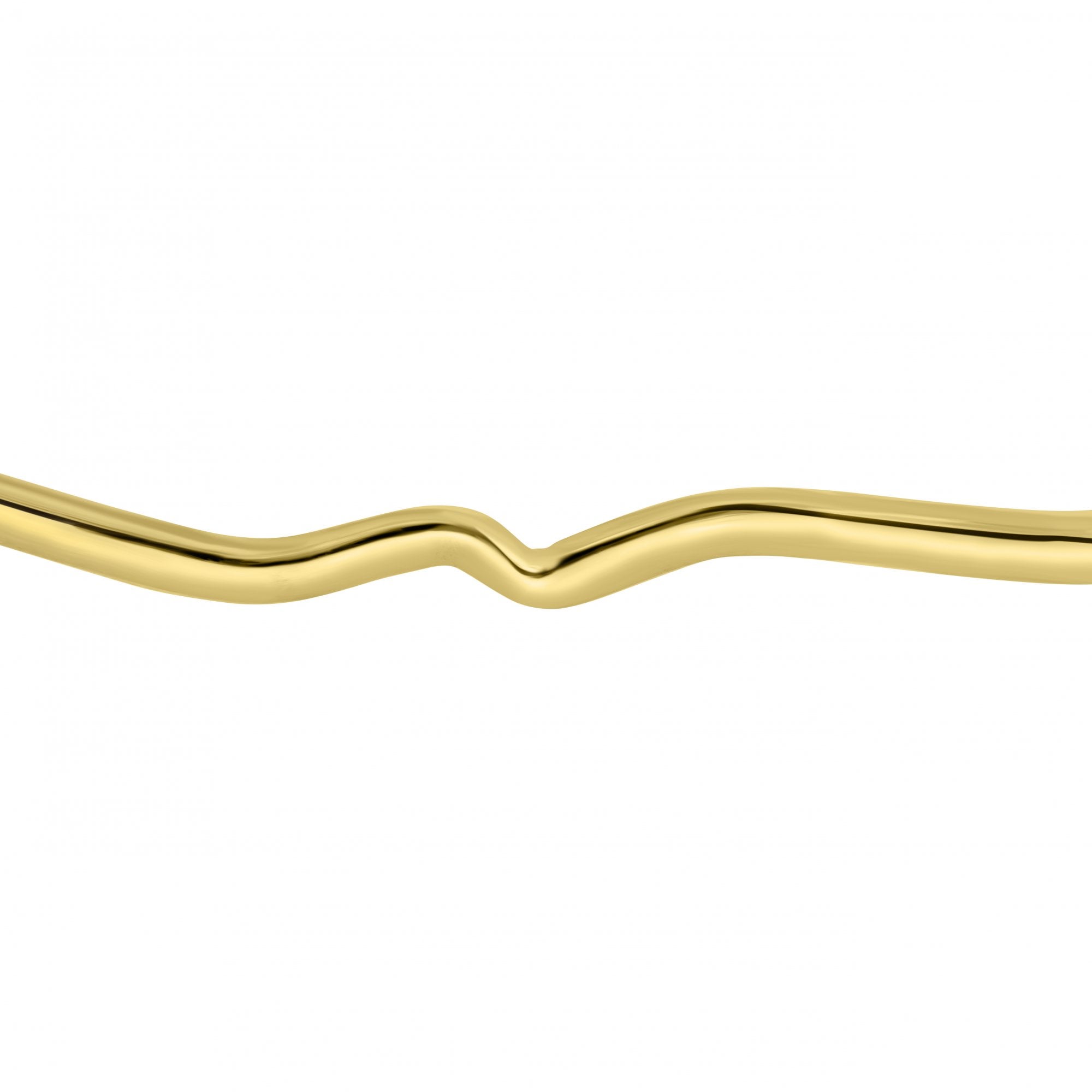 9ct Yellow Gold Wave Bangle Large