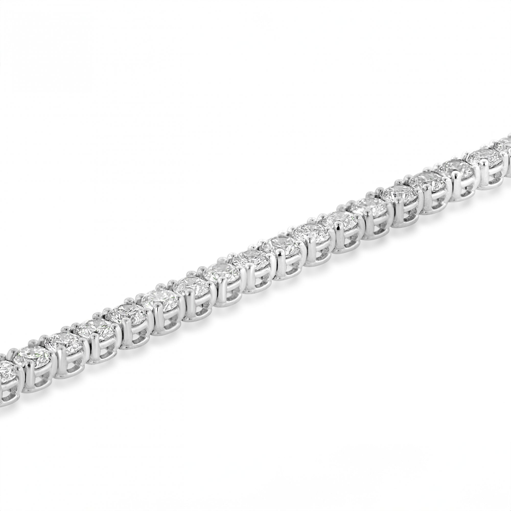 9ct White Gold Diamond 2.13ct Total Line Bracelet