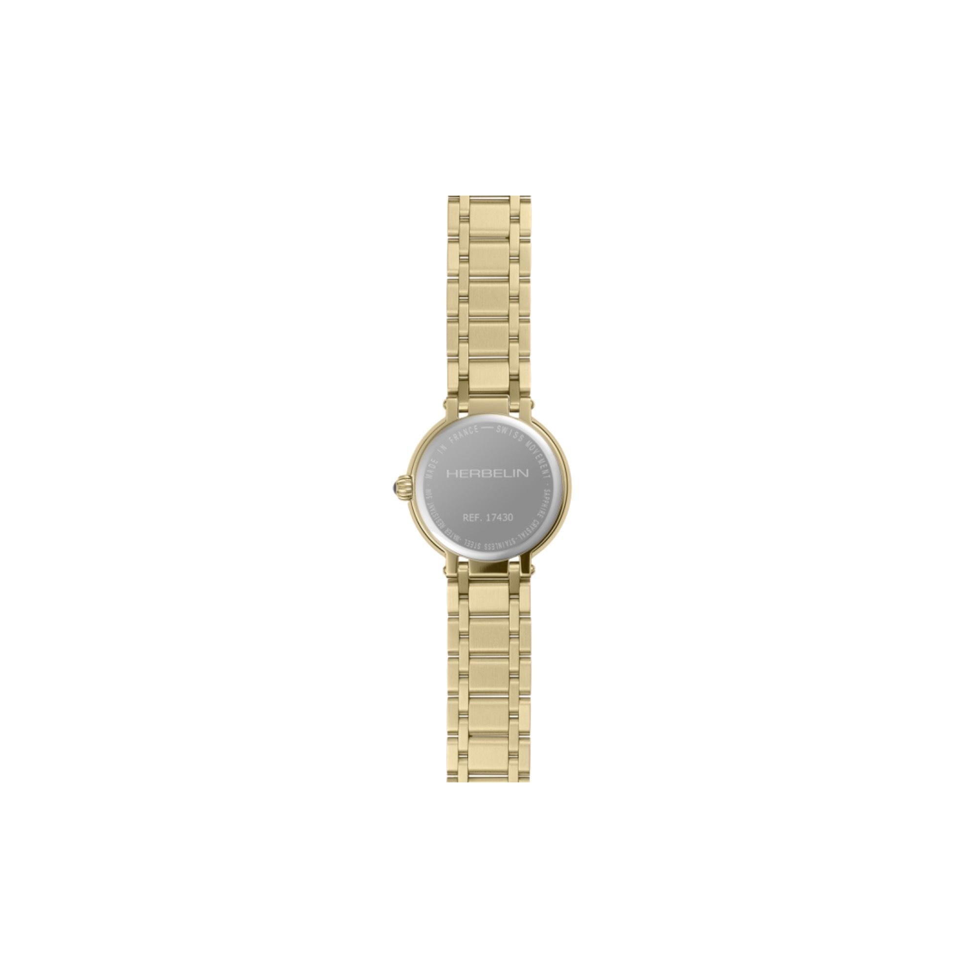 Womens Herbelin Galet Mother-of-Pearl Dial Gold PVD Plated Watch