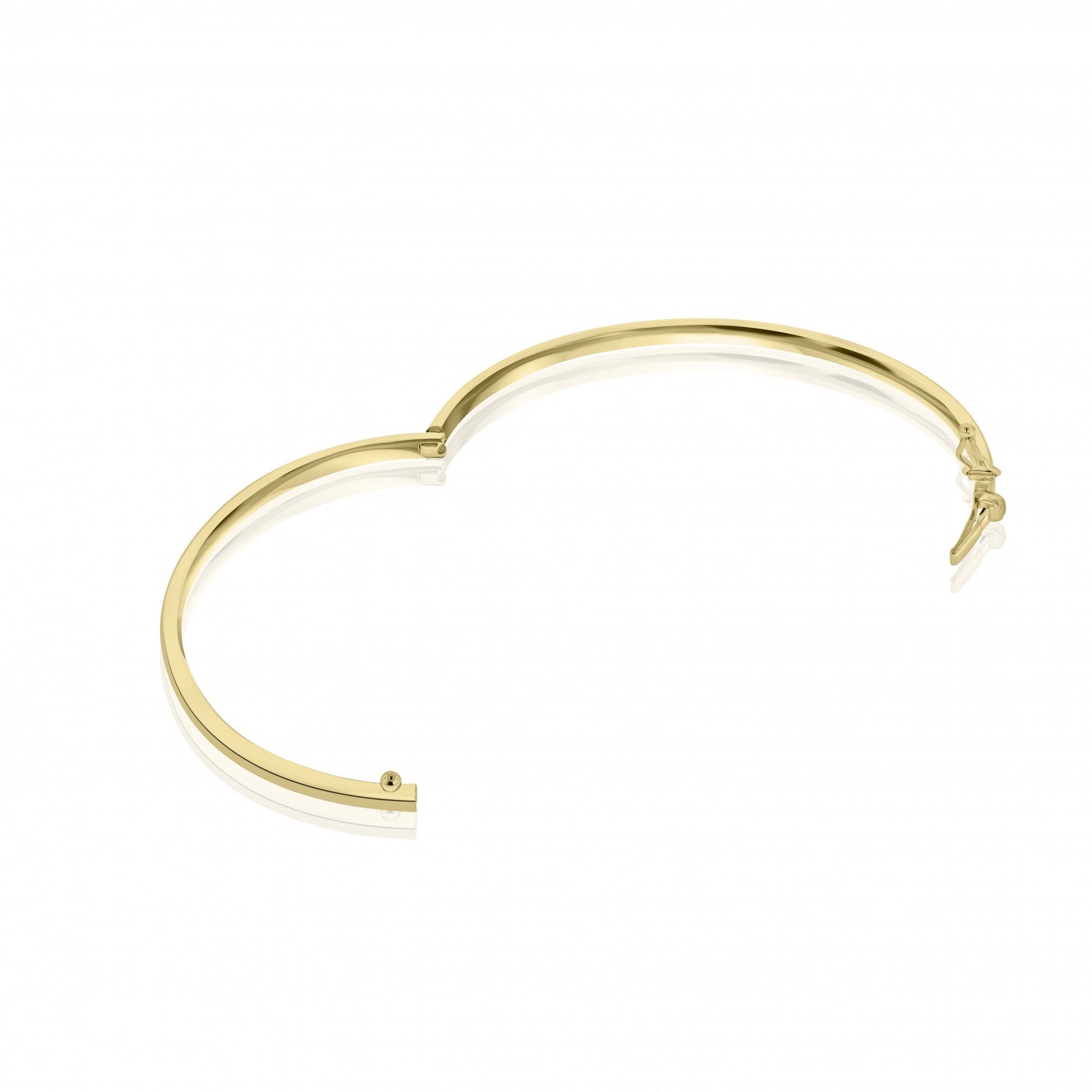 9ct Yellow Gold Polished Hinged Bangle