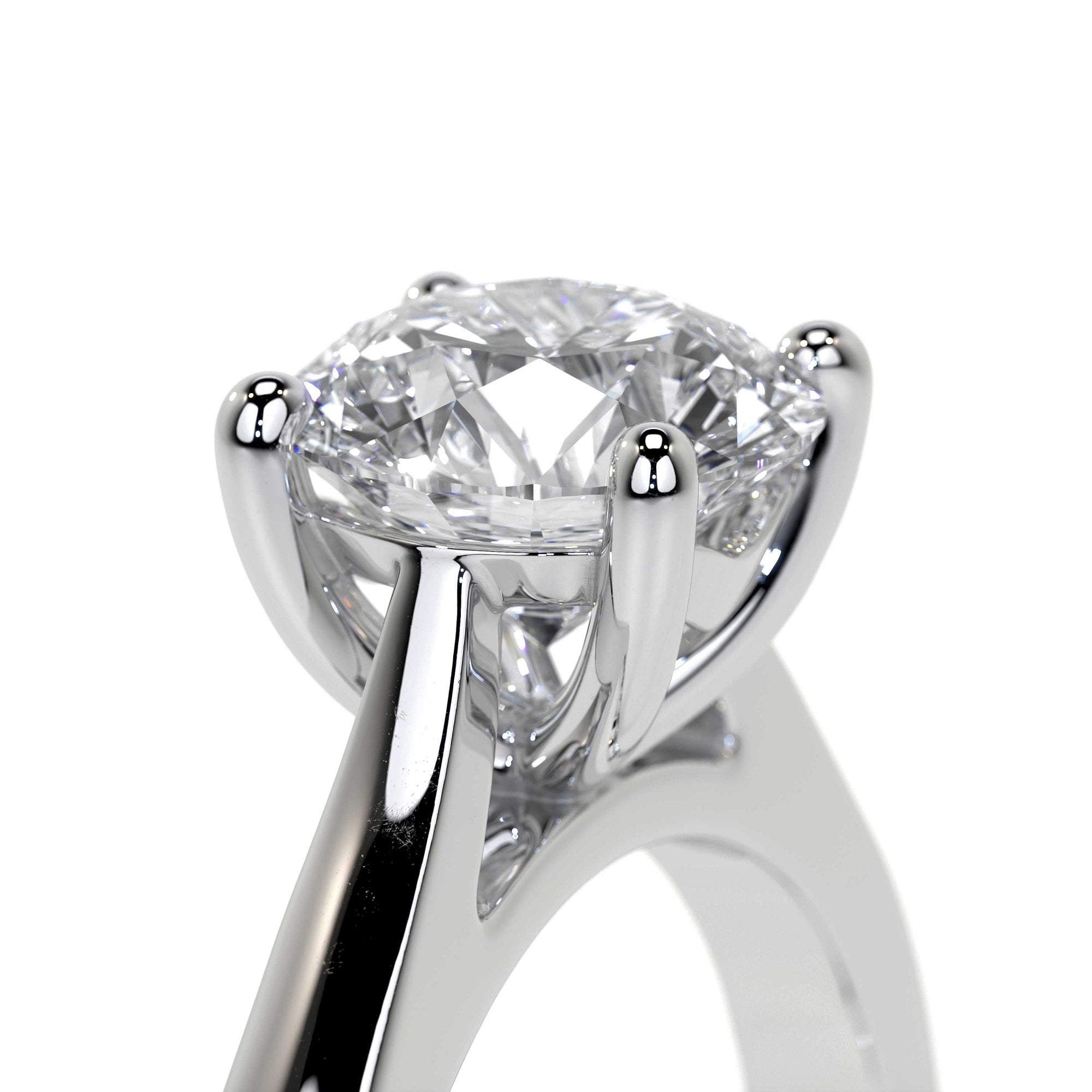 Platinum 1.00ct Round Brilliant Lab Grown Diamond 'Elizabeth' Engagement Ring