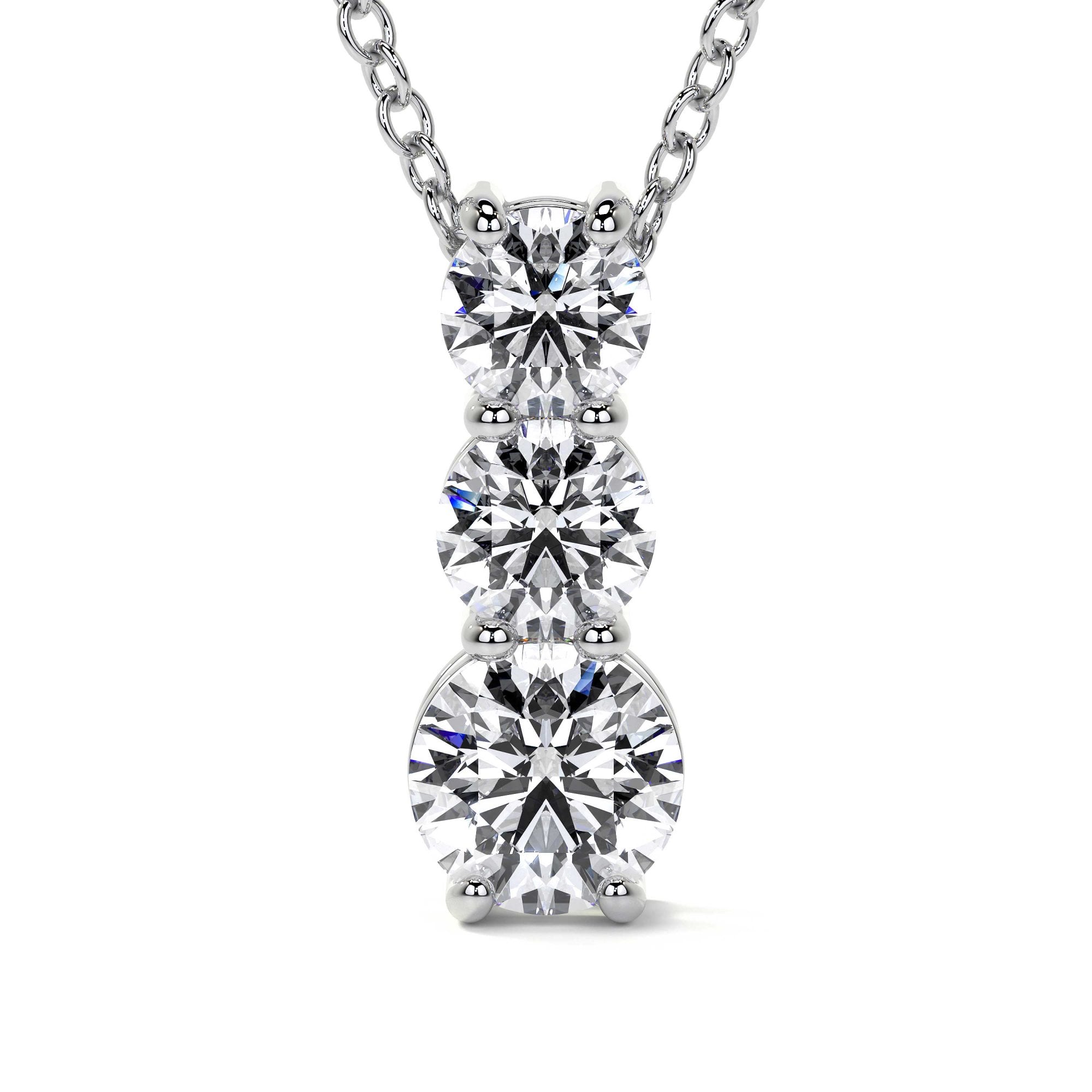 Platinum 1.15ct RBC Lab Grown Diamond 'Hazel' Necklace