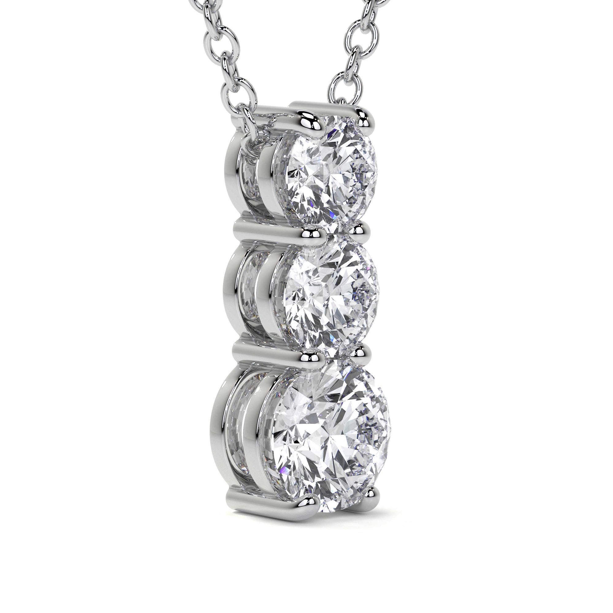 Platinum 1.15ct RBC Lab Grown Diamond 'Hazel' Necklace