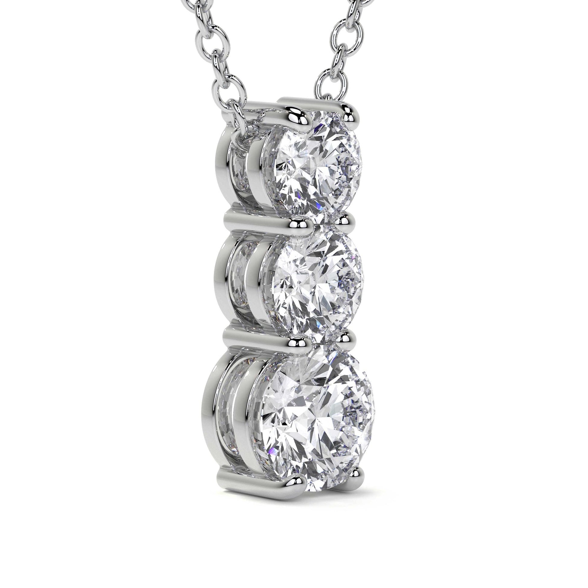 Platinum 1.15ct RBC Lab Grown Diamond 'Hazel' Necklace