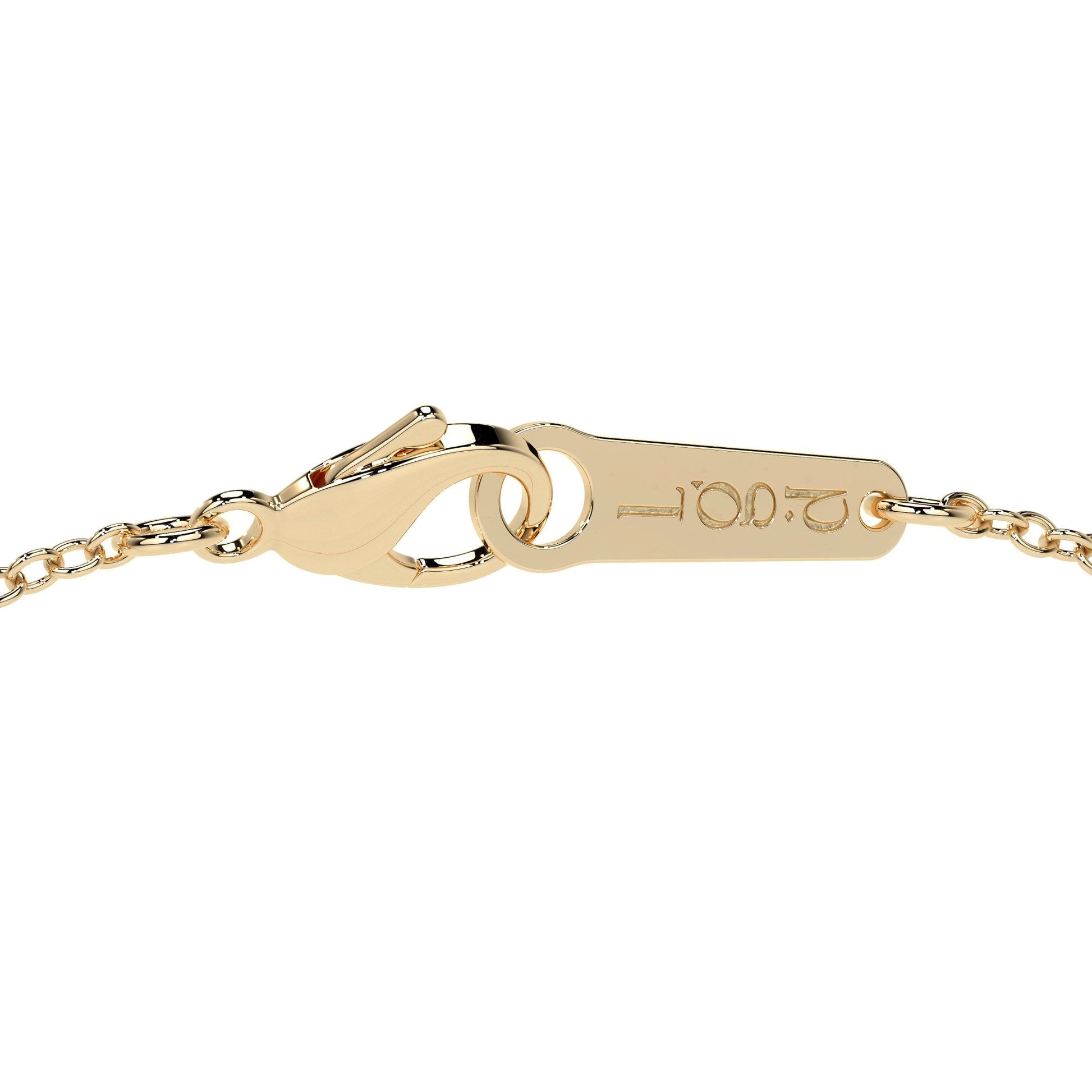 18ct Yellow Gold 1.04ct Oval Lab Grown Diamond 'Victoria' Necklace