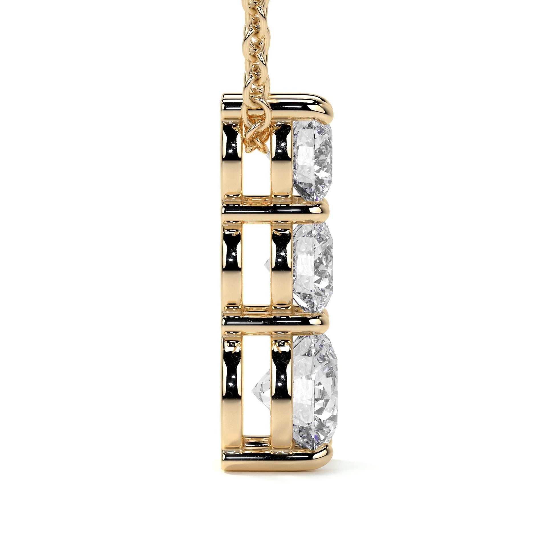 18ct Yellow Gold 1.15ct RBC Lab Grown Diamond 'Hazel' Necklace