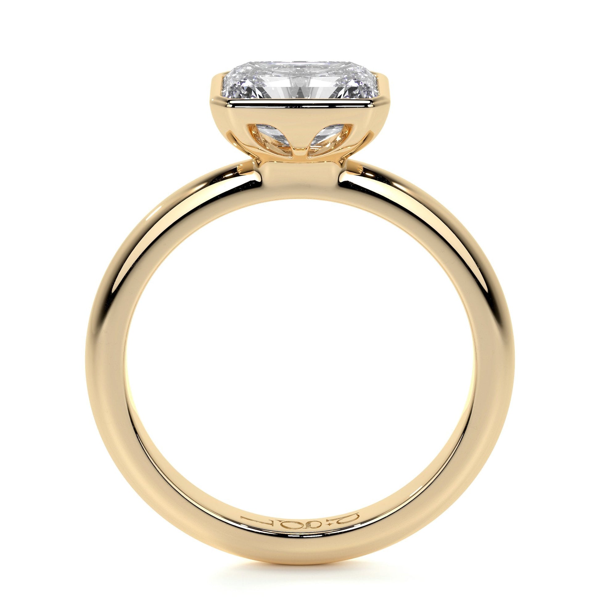 18ct Yellow Gold 1.30ct Emerald Lab Grown Diamond 'Victoria' Ring