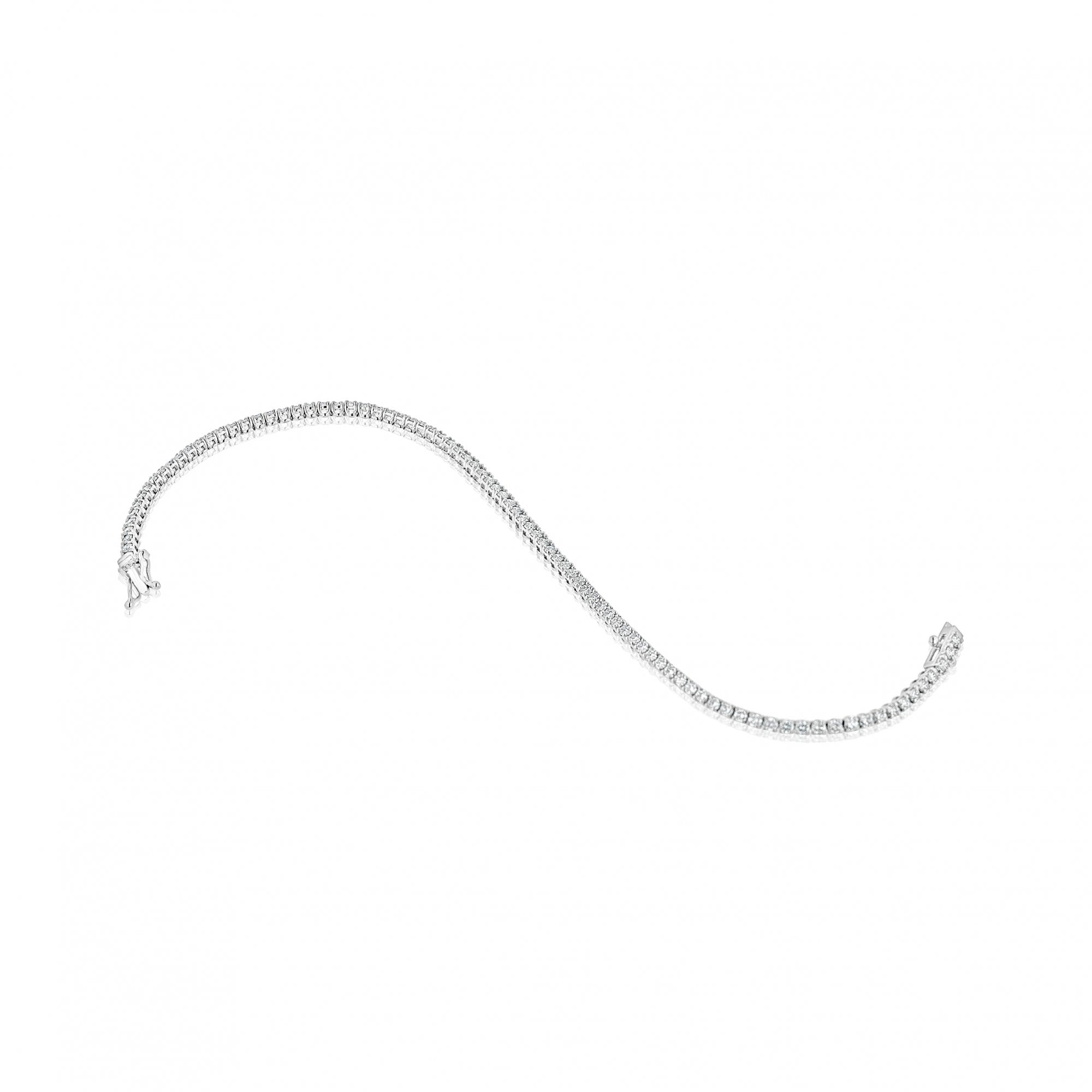 18ct White Gold Tennis Bracelet with RBC Lab Grown Diamonds