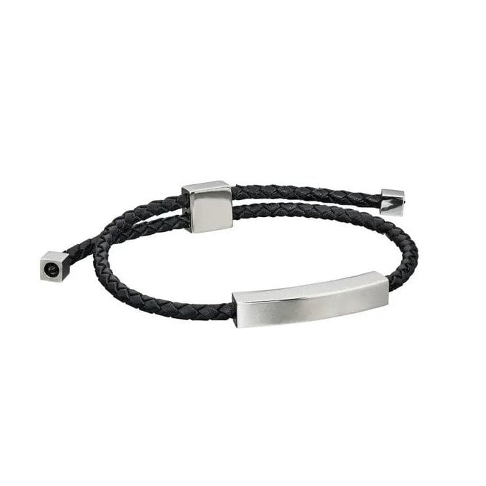 Fred Bennett Black Leather Toggle Bracelet