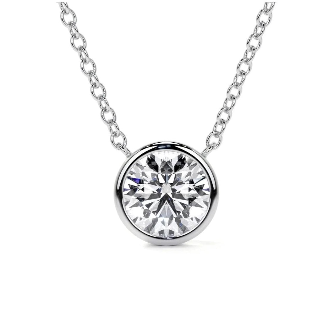 18ct White Gold 0.75ct RBC Lab Grown Diamond 'Victoria' Necklace