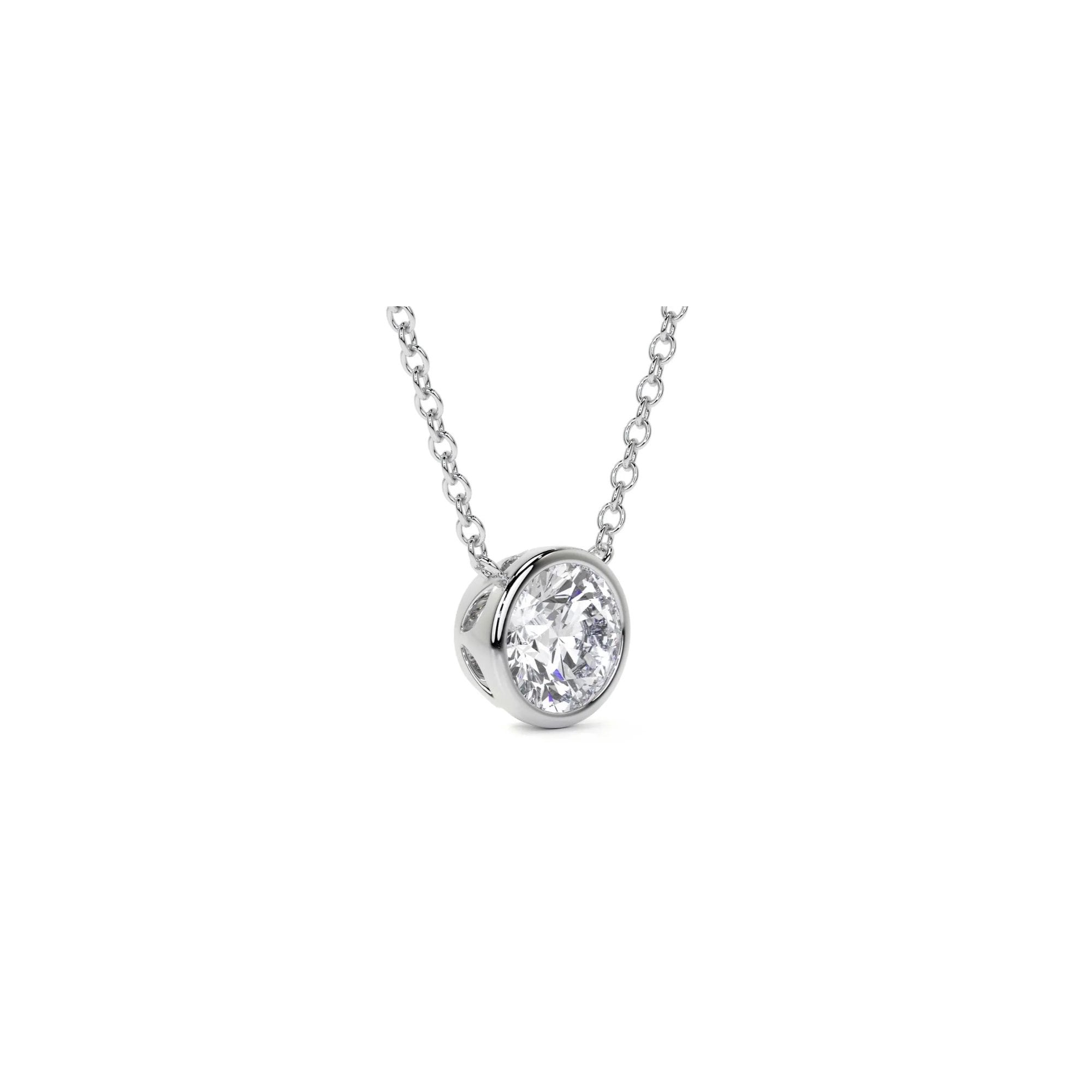18ct White Gold 0.75ct RBC Lab Grown Diamond 'Victoria' Necklace
