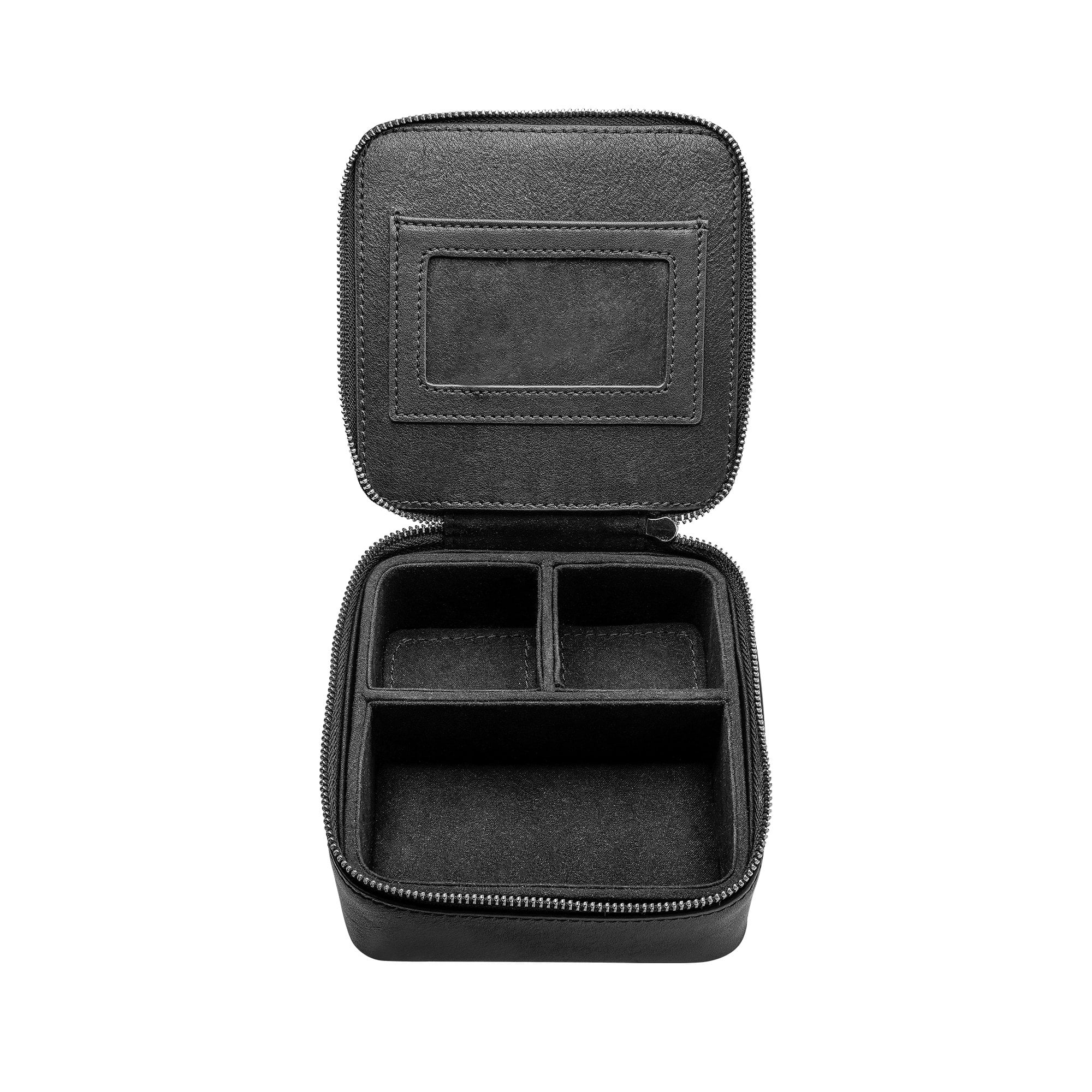 Fred Bennett Black Leather Jewellery Case