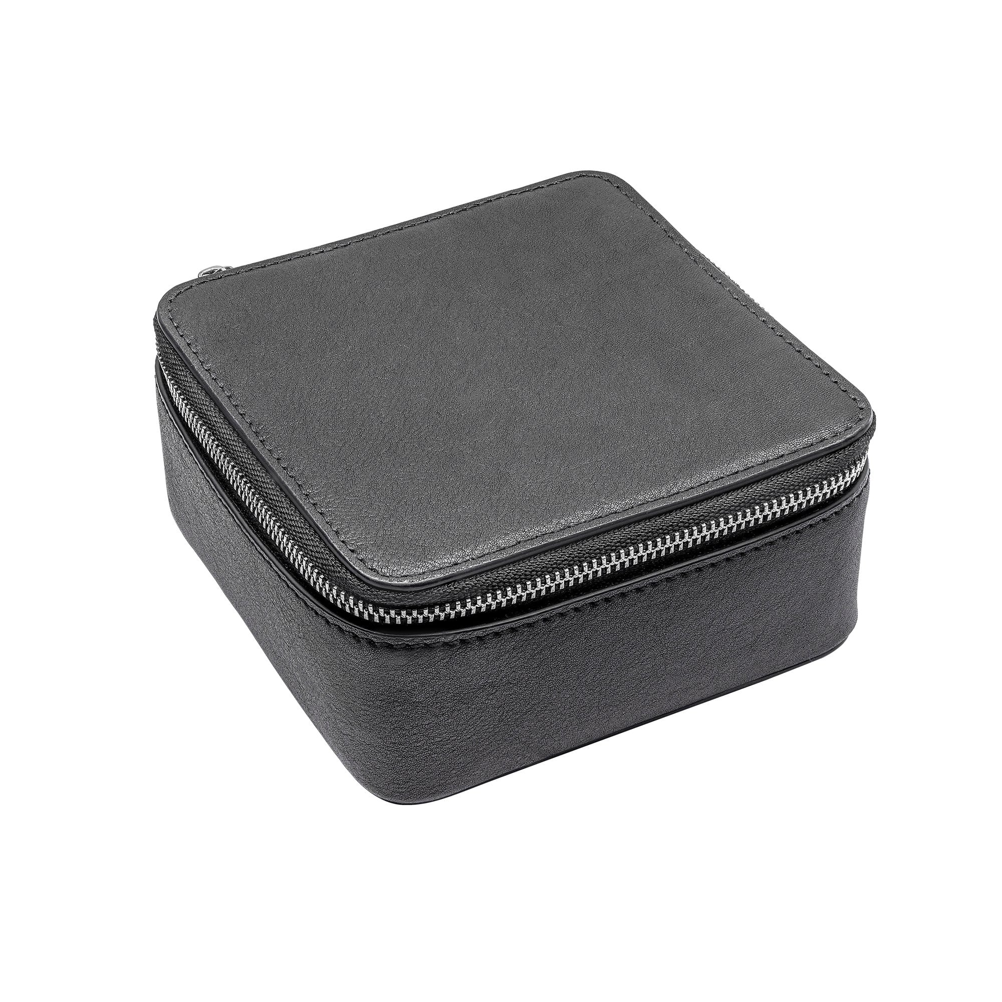 Fred Bennett Black Leather Jewellery Case