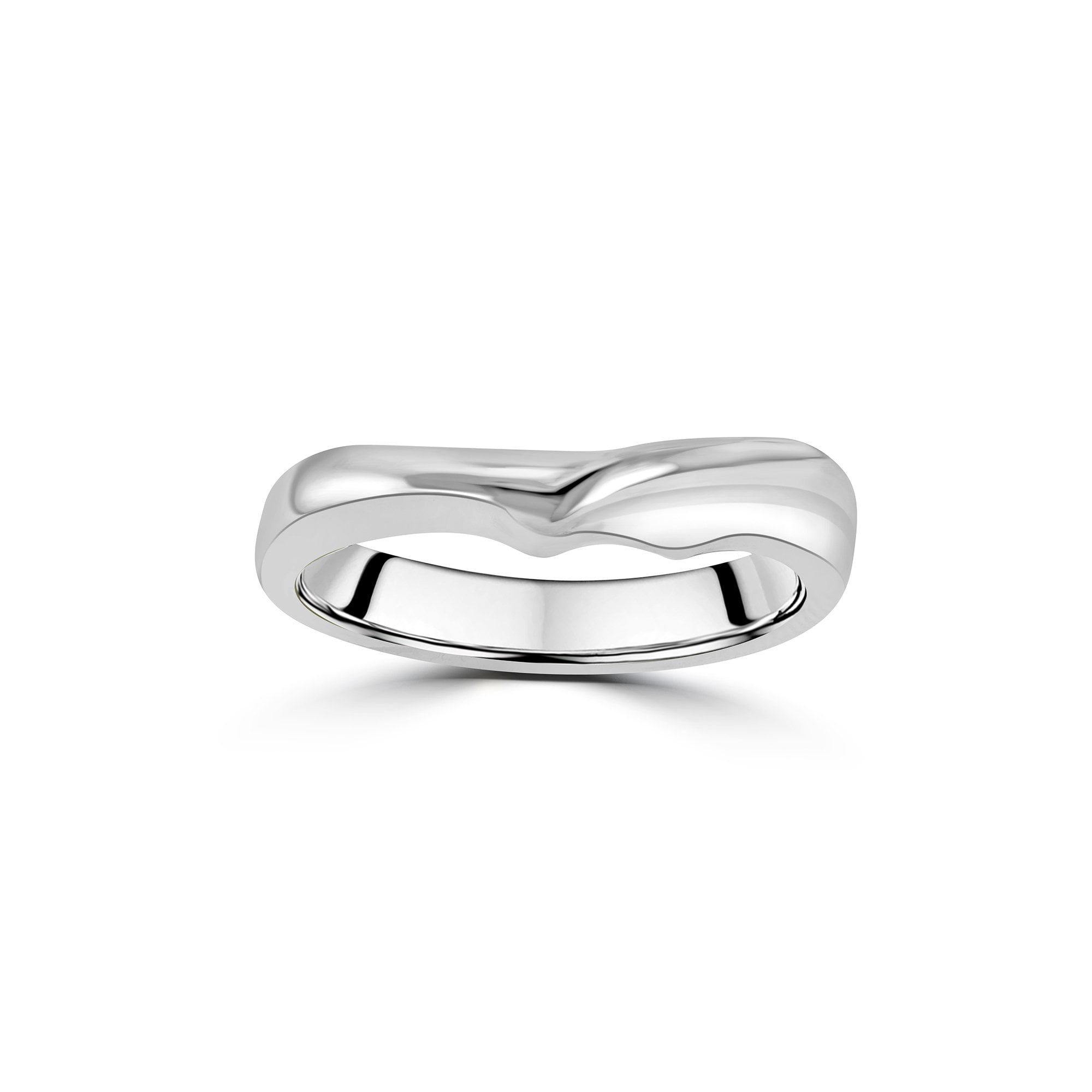Sterling Silver Heavy-weight Wishbone Shaped Ring