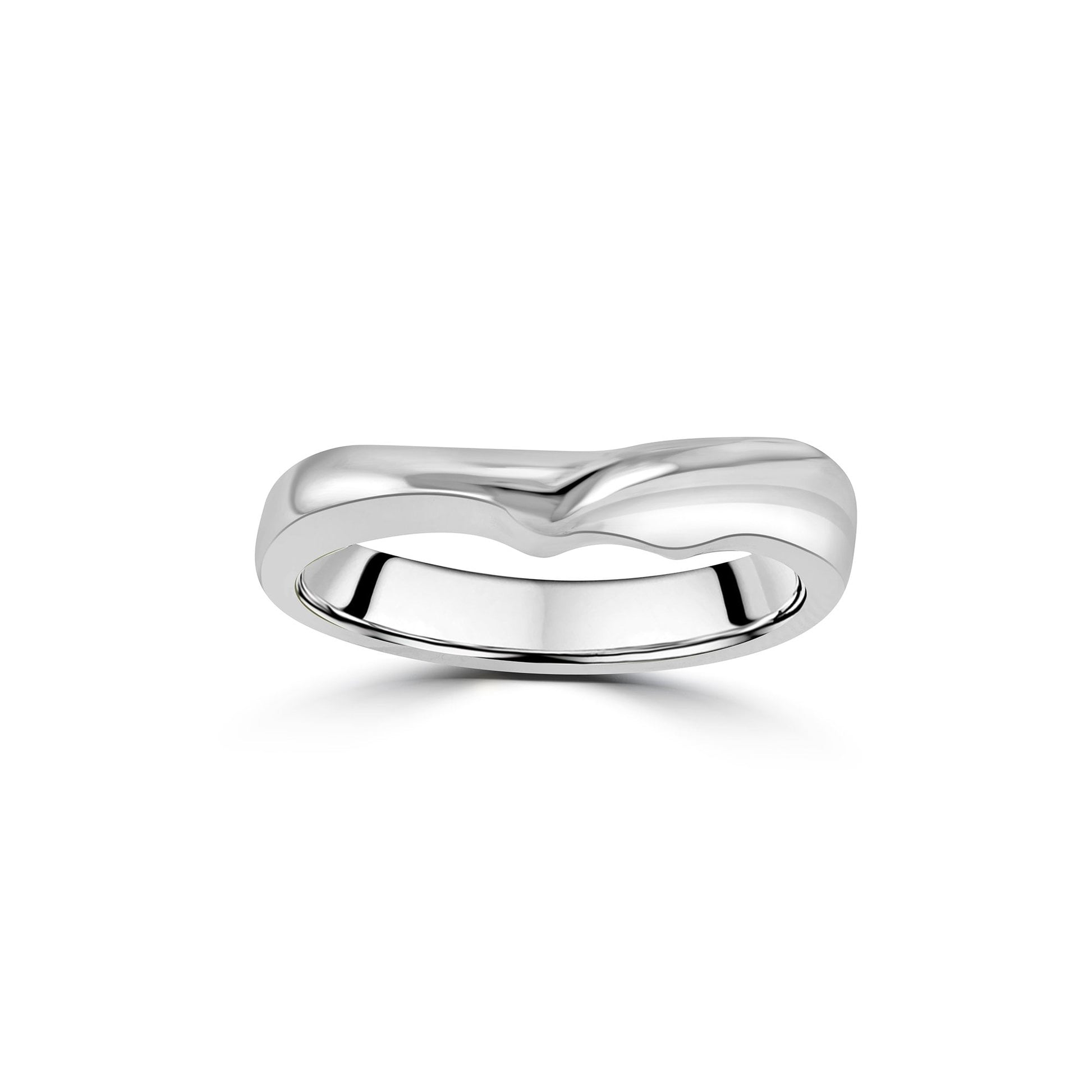 Sterling Silver Heavy-weight Wishbone Shaped Ring