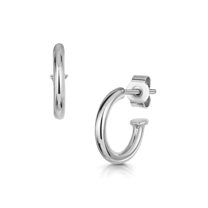 Sterling Silver Hoop Earrings (Charms Sold Separately)