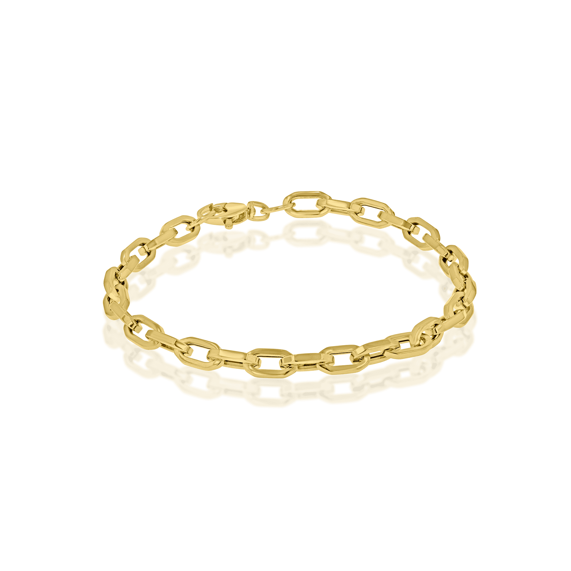 9ct Gold Fancy Octagonal Link Bracelet