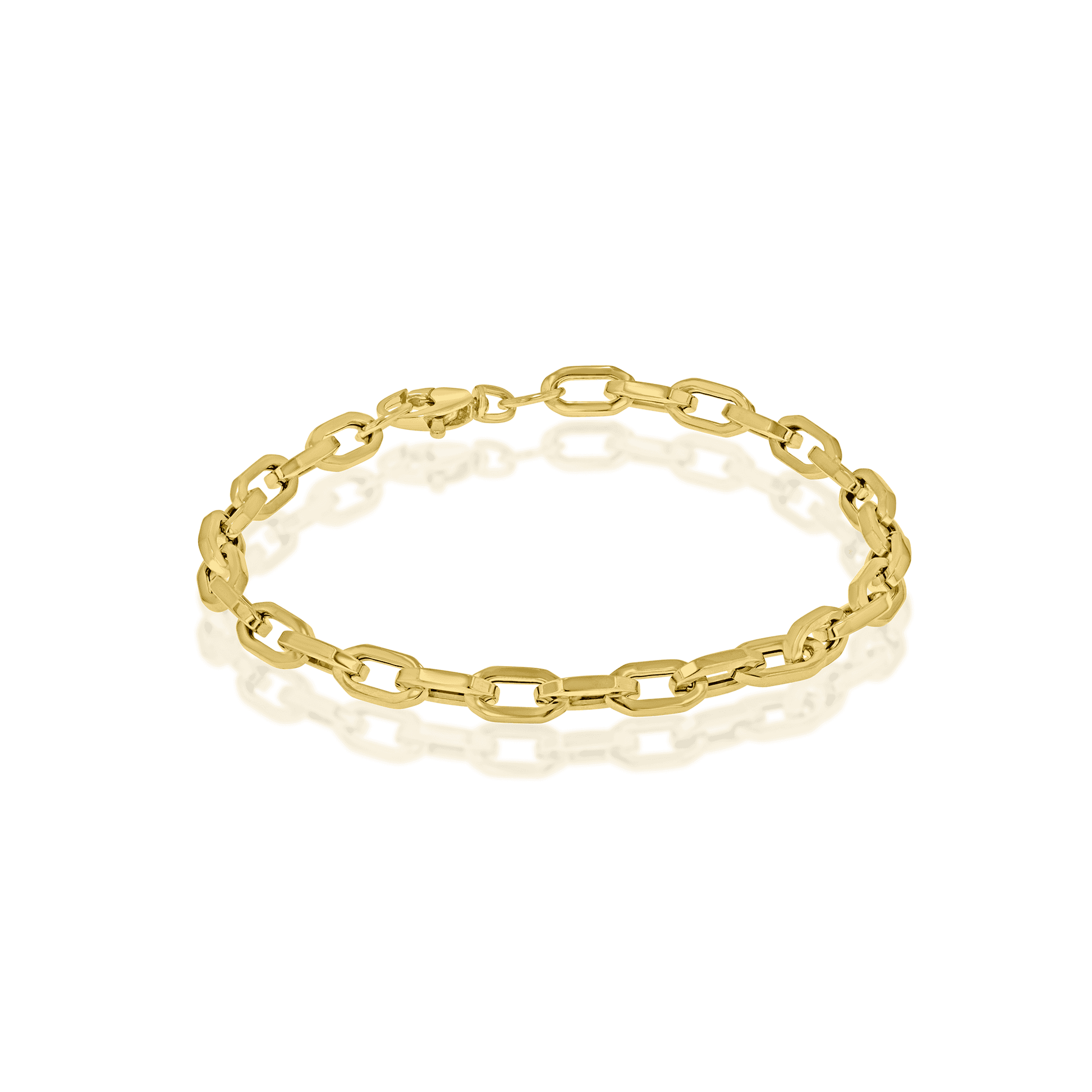 9ct Gold Fancy Octagonal Link Bracelet