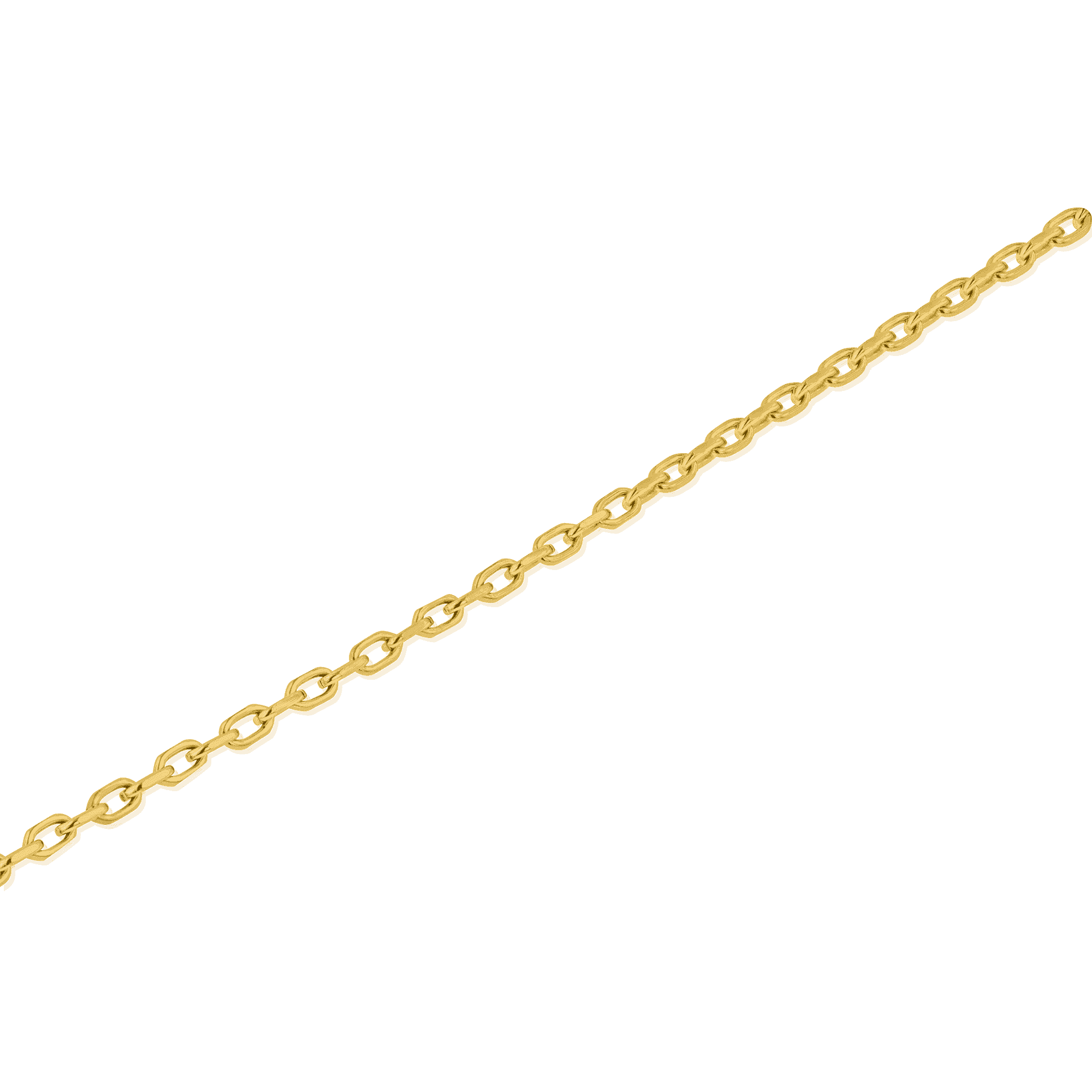 9ct Yellow Gold Filed Trace Chain Bracelet